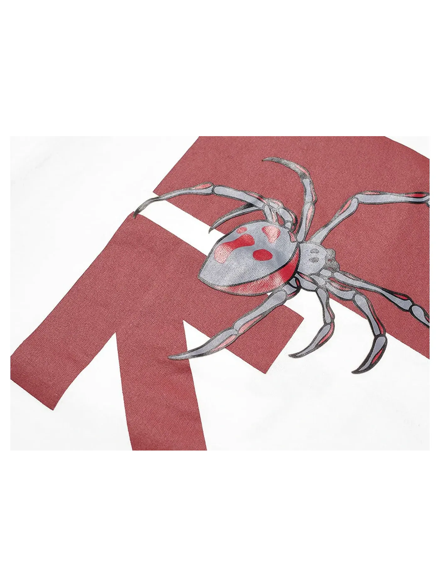Мужская футболка свободного кроя с принтом Arachno Arrows OFF-WHITE — изображение 3 из 3, белый