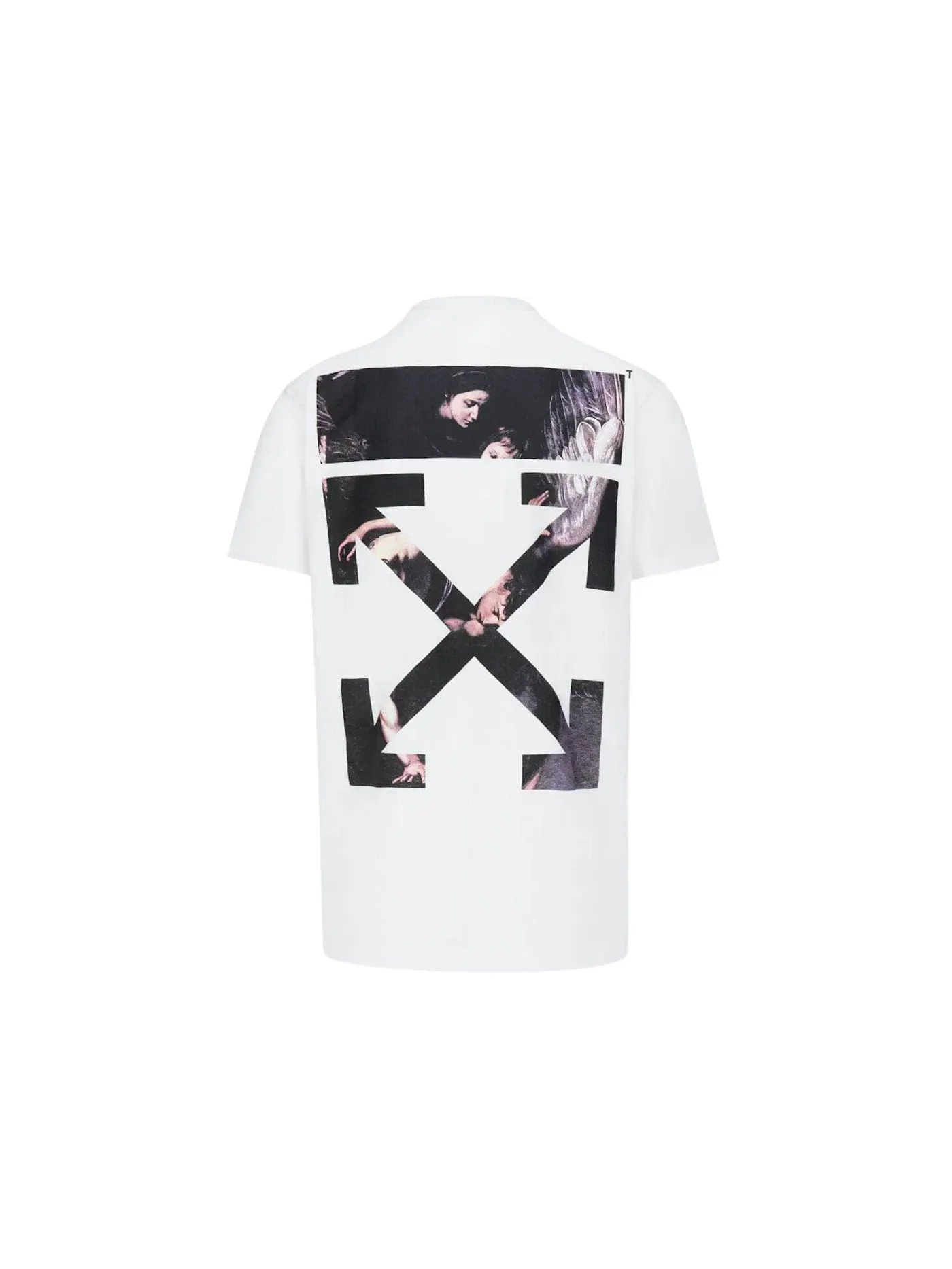 Мужская футболка с принтом Oversized Fit Caravaggio Arrows OFF-WHITE — изображение 2 из 3, белый/мульти