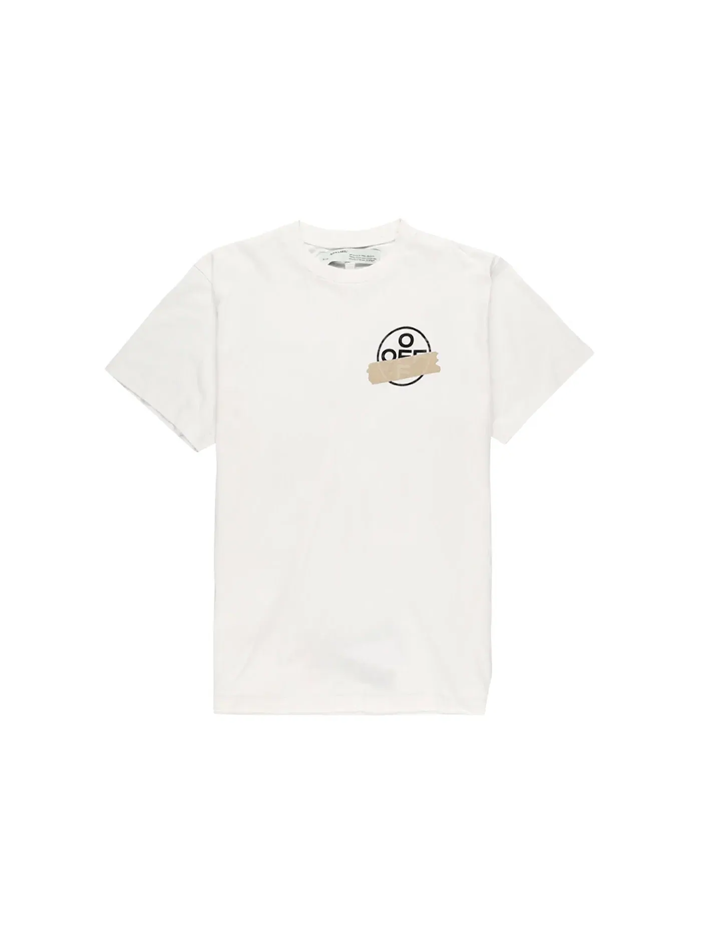 Мужская футболка Oversized Fit Tape Arrows OFF-WHITE — изображение 1 из 2, белый