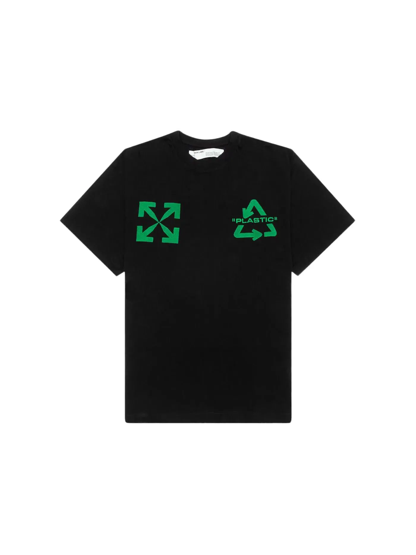 Мужская футболка Oversized Fit с принтом OFF-WHITE Universal Key T-Shirt — изображение 1 из 3, черный/зеленый