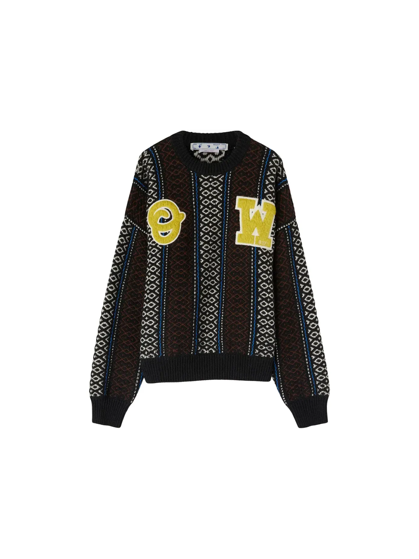 Мужской свитер крупной вязки Knit OFF-WHITE — изображение 1 из 1