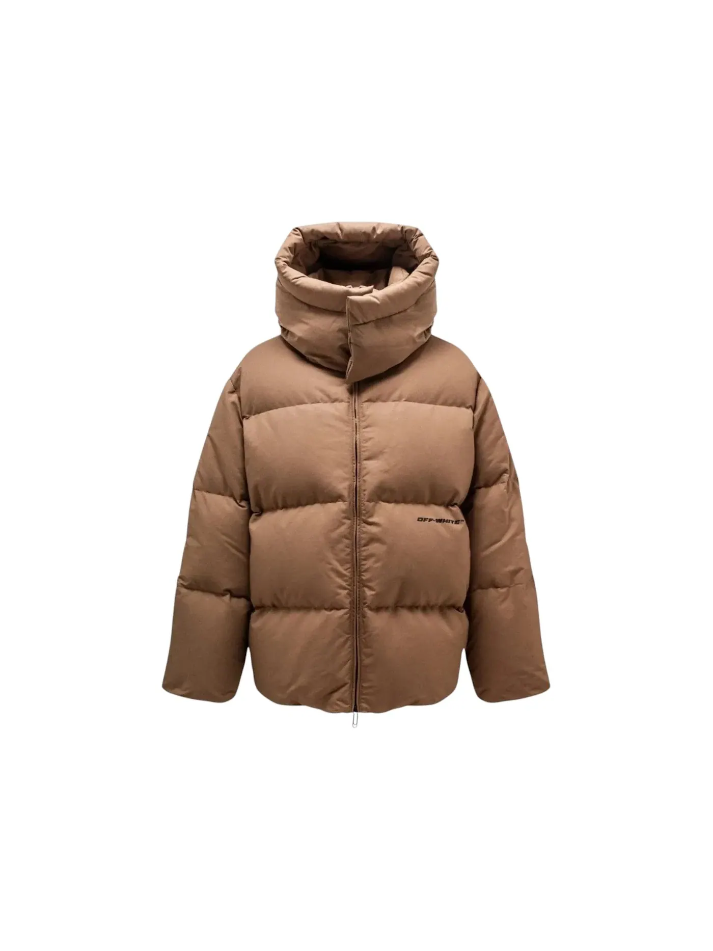 Мужская куртка-пуховик из канваса OFF-WHITE Ow Race Canvas Camel Beige — изображение 1 из 1, бежевый