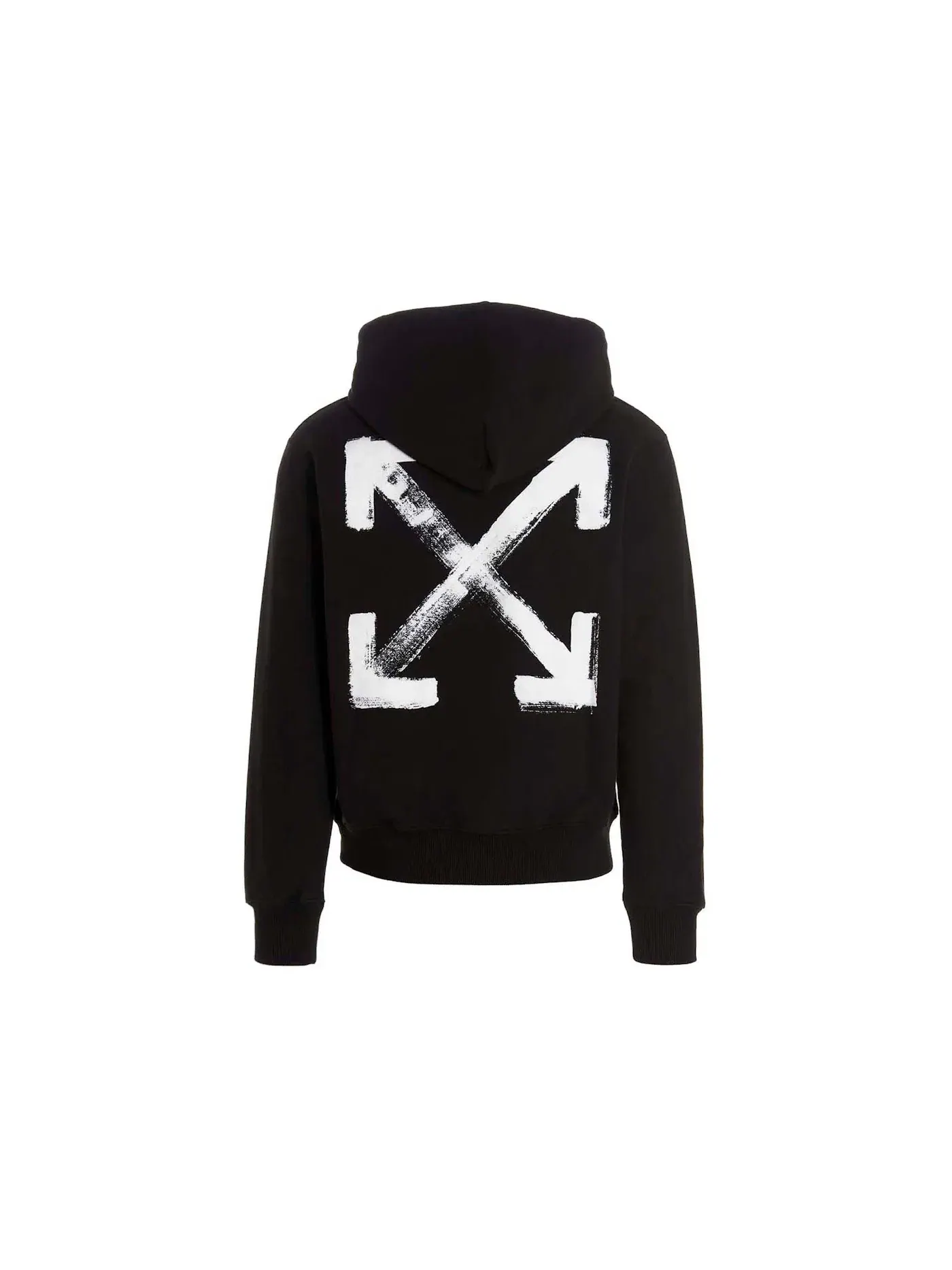 Мужской худи с принтом Paint Arrow OFF-WHITE — изображение 2 из 2, черный/белый