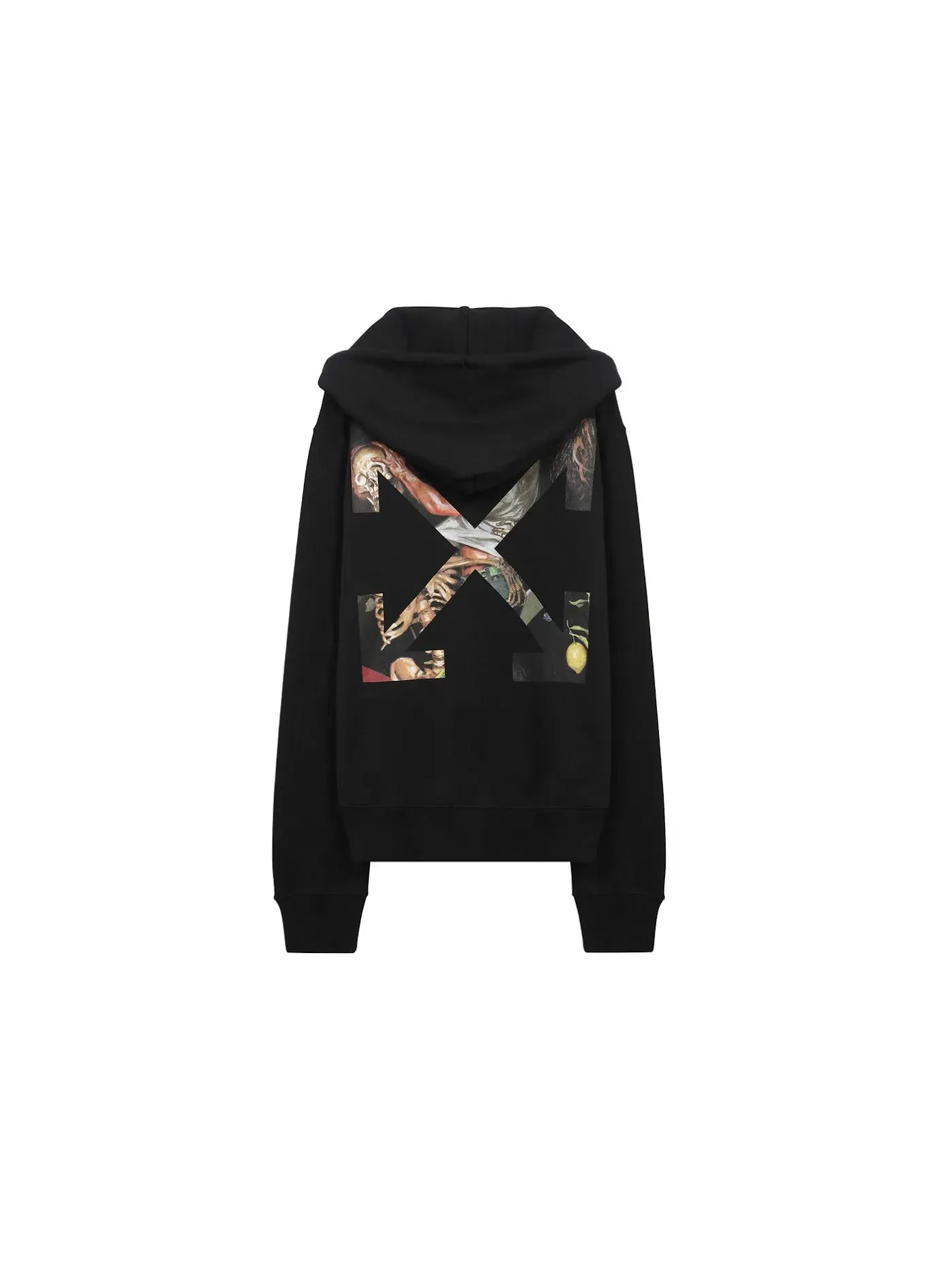 Мужской свитшот на молнии Pascal Arrows OFF-WHITE — изображение 2 из 2, черный