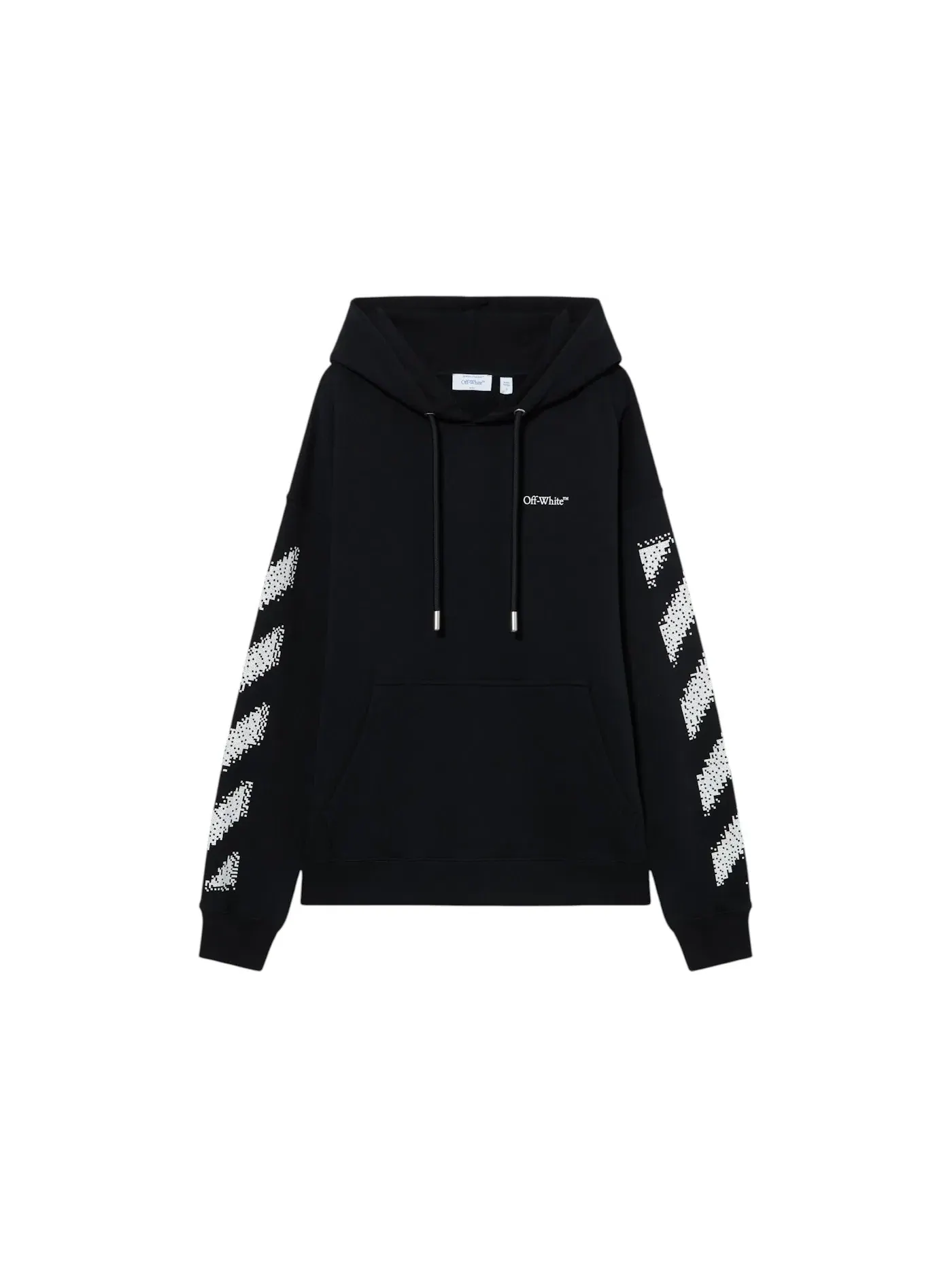 Мужской худи с принтом Pixel Diagonal Skate Hoodie OFF-WHITE — изображение 1 из 1, белый