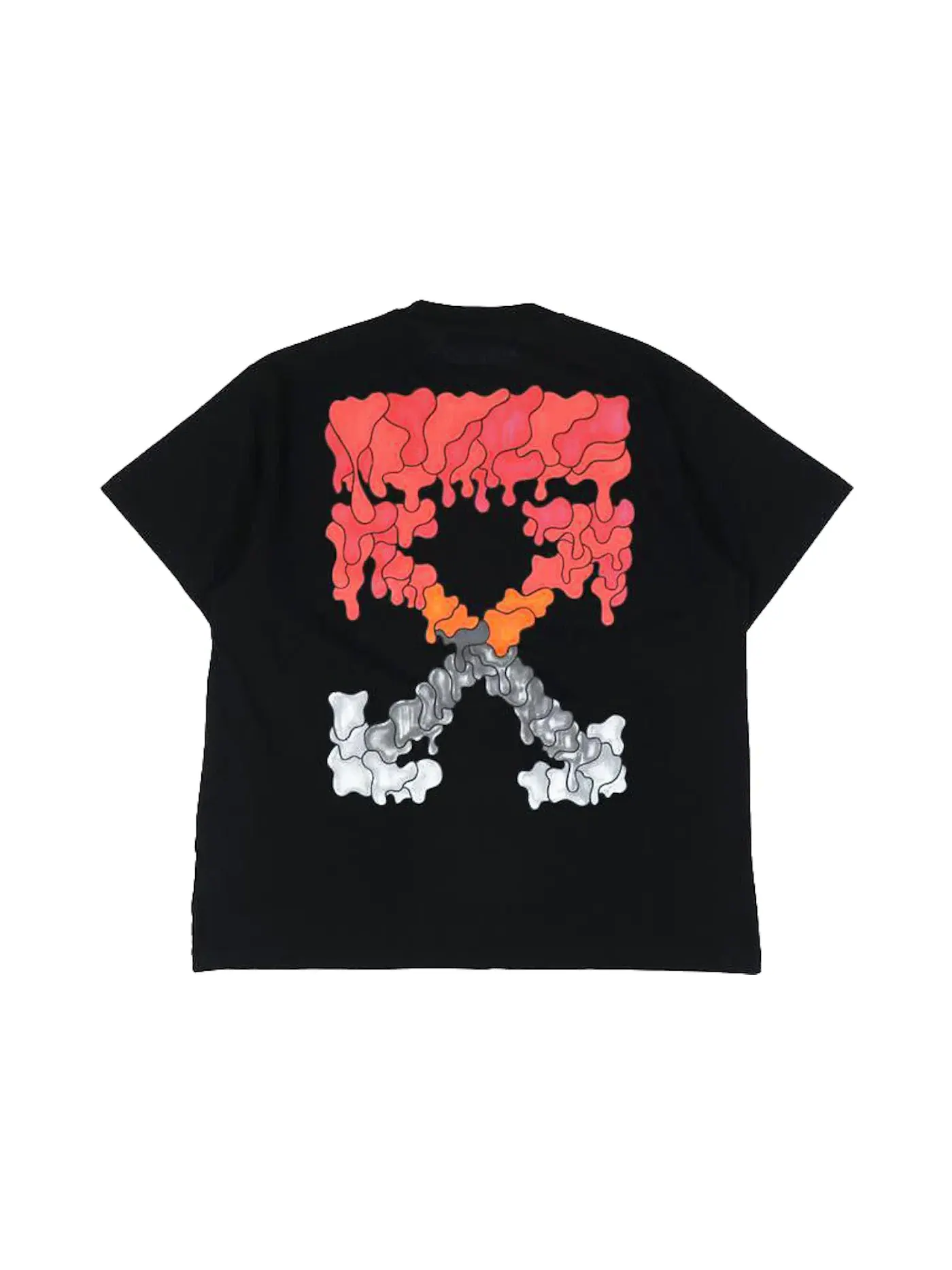 Мужская футболка с принтом OFF-WHITE — изображение 2 из 2, черный/красный