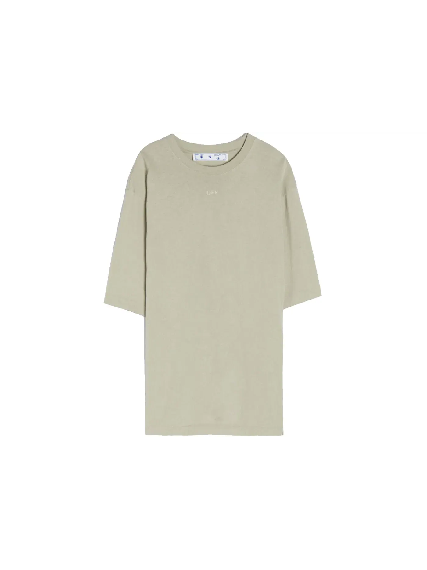 Мужская футболка с коротким рукавом OFF-WHITE — изображение 1 из 2, бежевый светлый серый