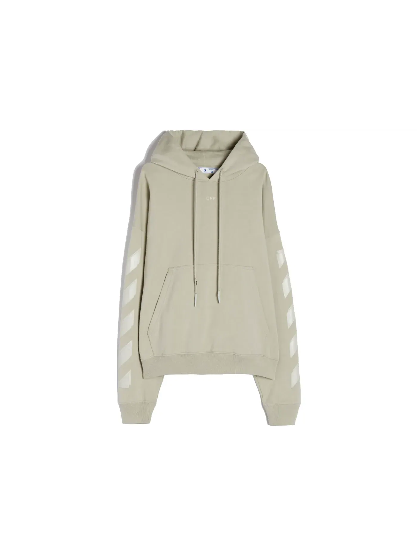 Мужской худи с резиновыми стрелками OFF-WHITE — изображение 1 из 2, бежевый/бежевый