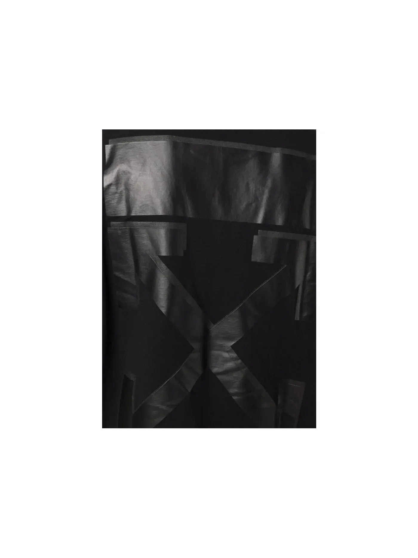 Мужская футболка с принтом Rubber Arrows OFF-WHITE — изображение 2 из 2, черный
