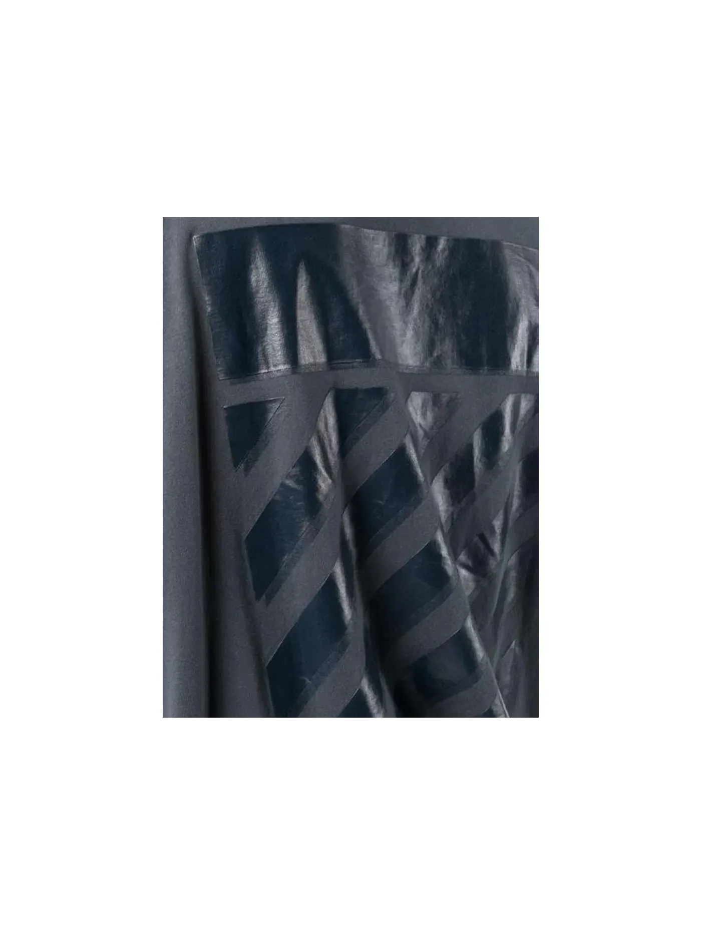 Мужская футболка оверсайз Rubber Diagonals OFF-WHITE — изображение 2 из 2, черный