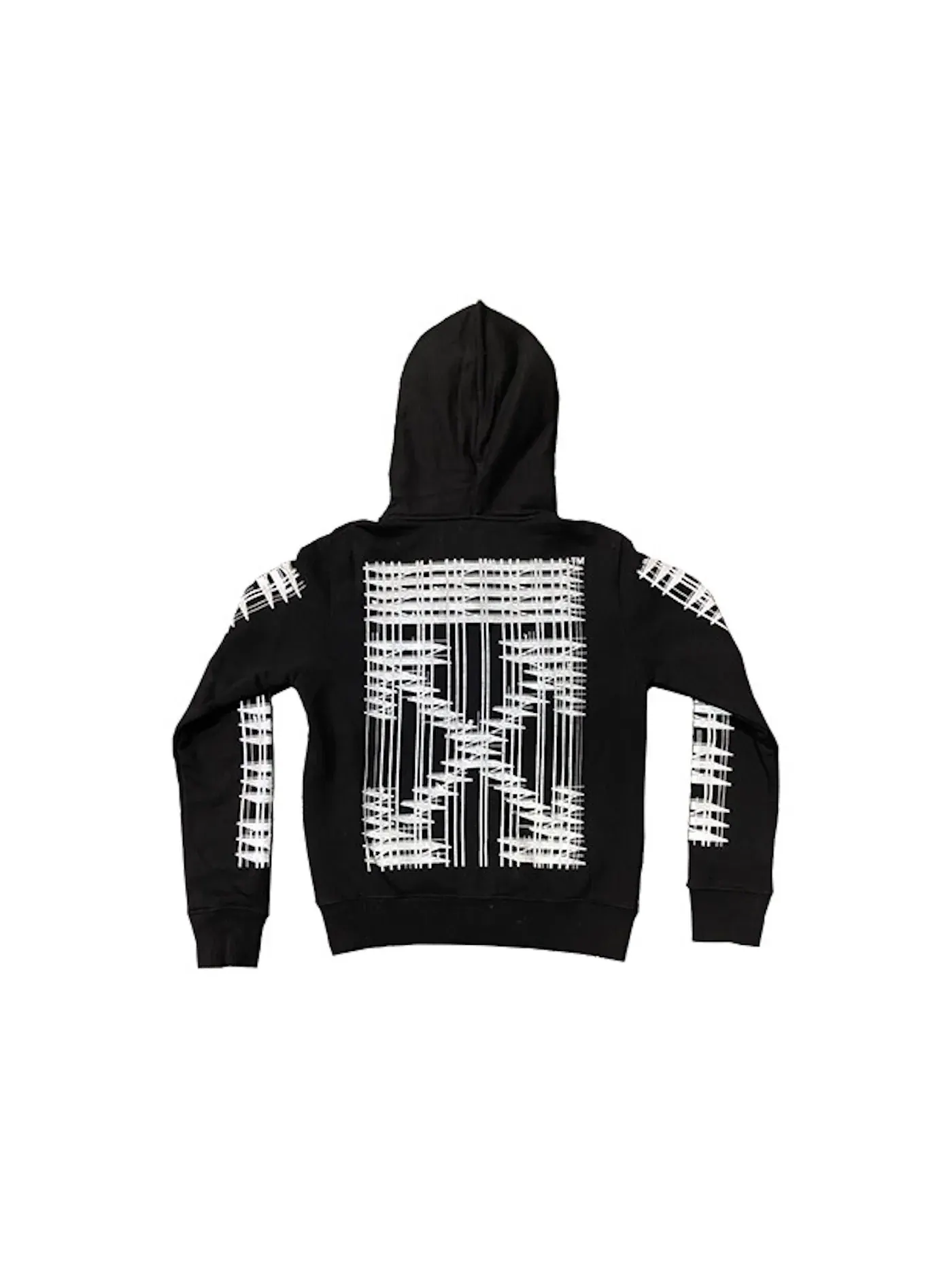 Мужская худи с застежкой-молнией Scaffold Arrow Logo OFF-WHITE — изображение 2 из 3, черный