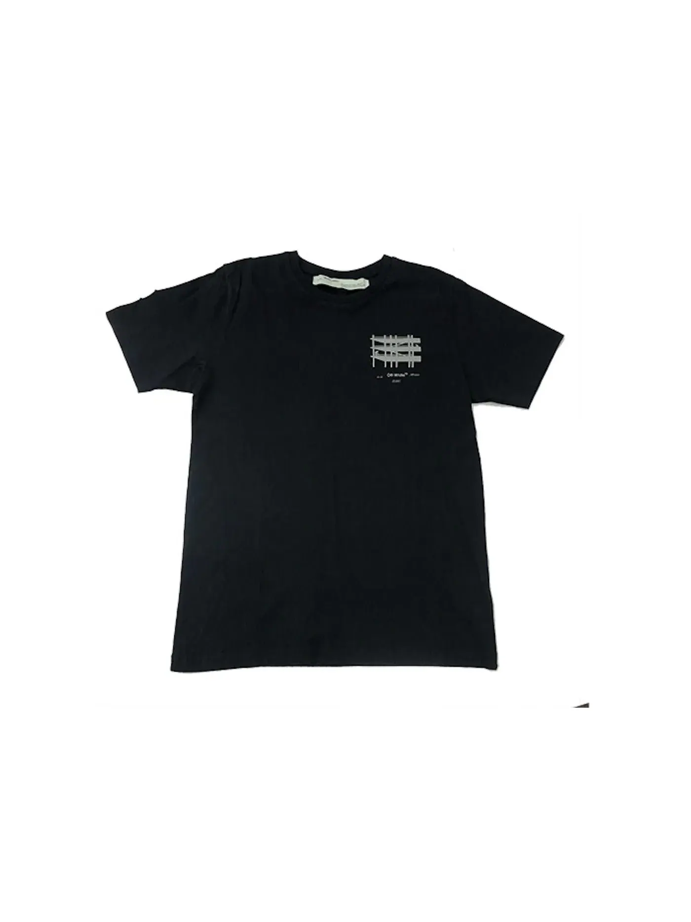 Мужская футболка с принтом Scaffold Arrows Logo OFF-WHITE — изображение 1 из 2, черный