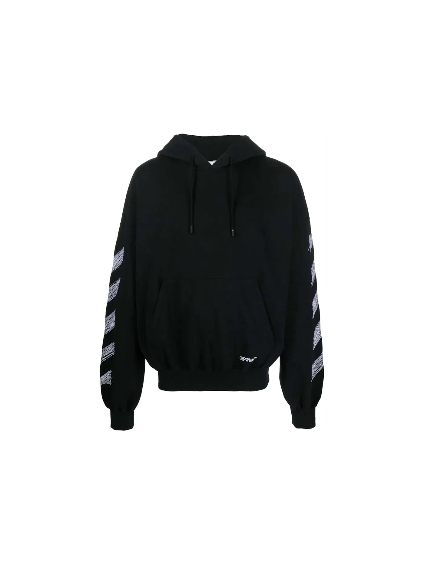Мужской худи с принтом Scribble Diag OFF-WHITE — изображение 1 из 2, черный