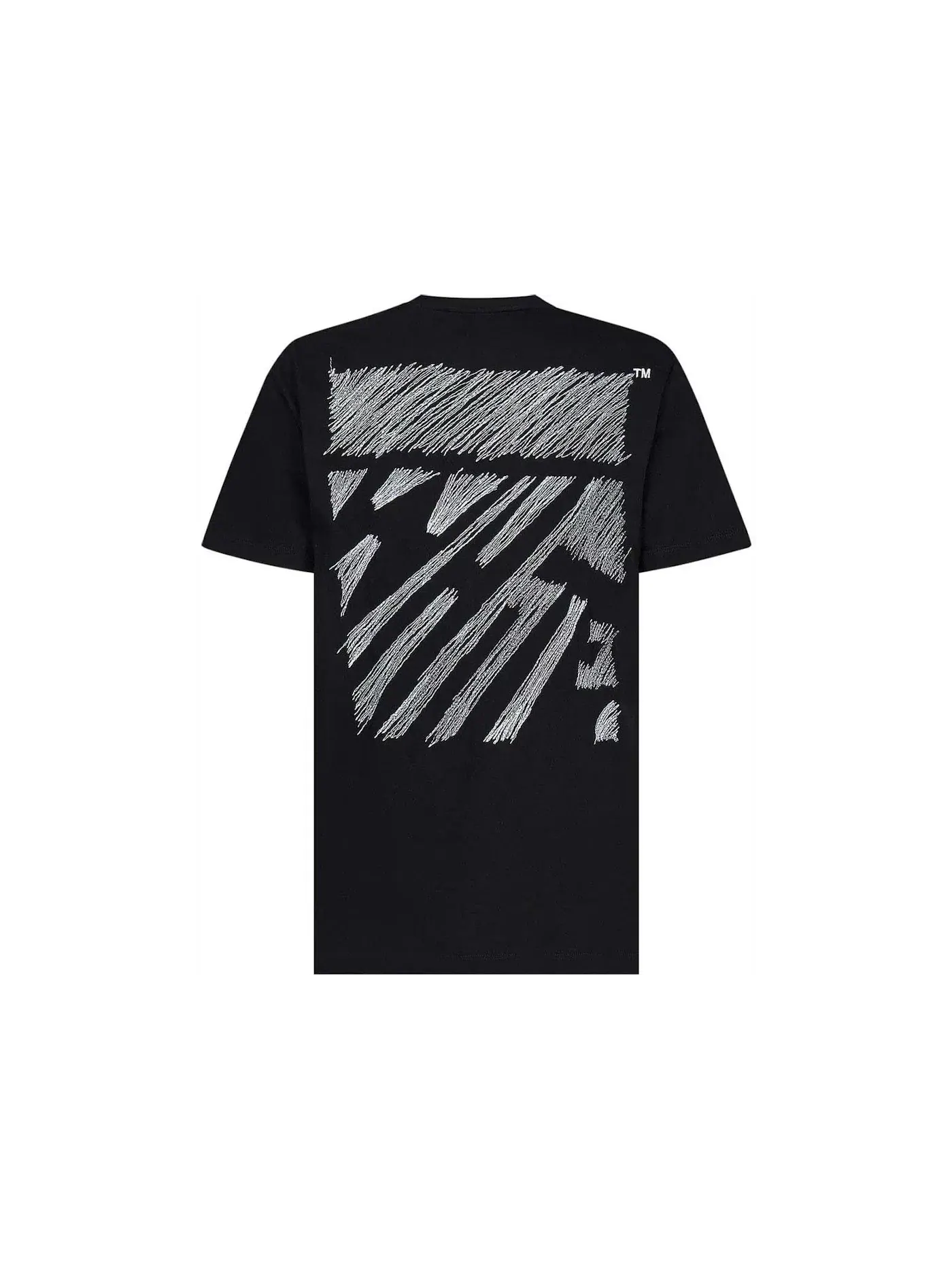 Мужская футболка с принтом Scribble Diag OFF-WHITE — изображение 1 из 2, черный