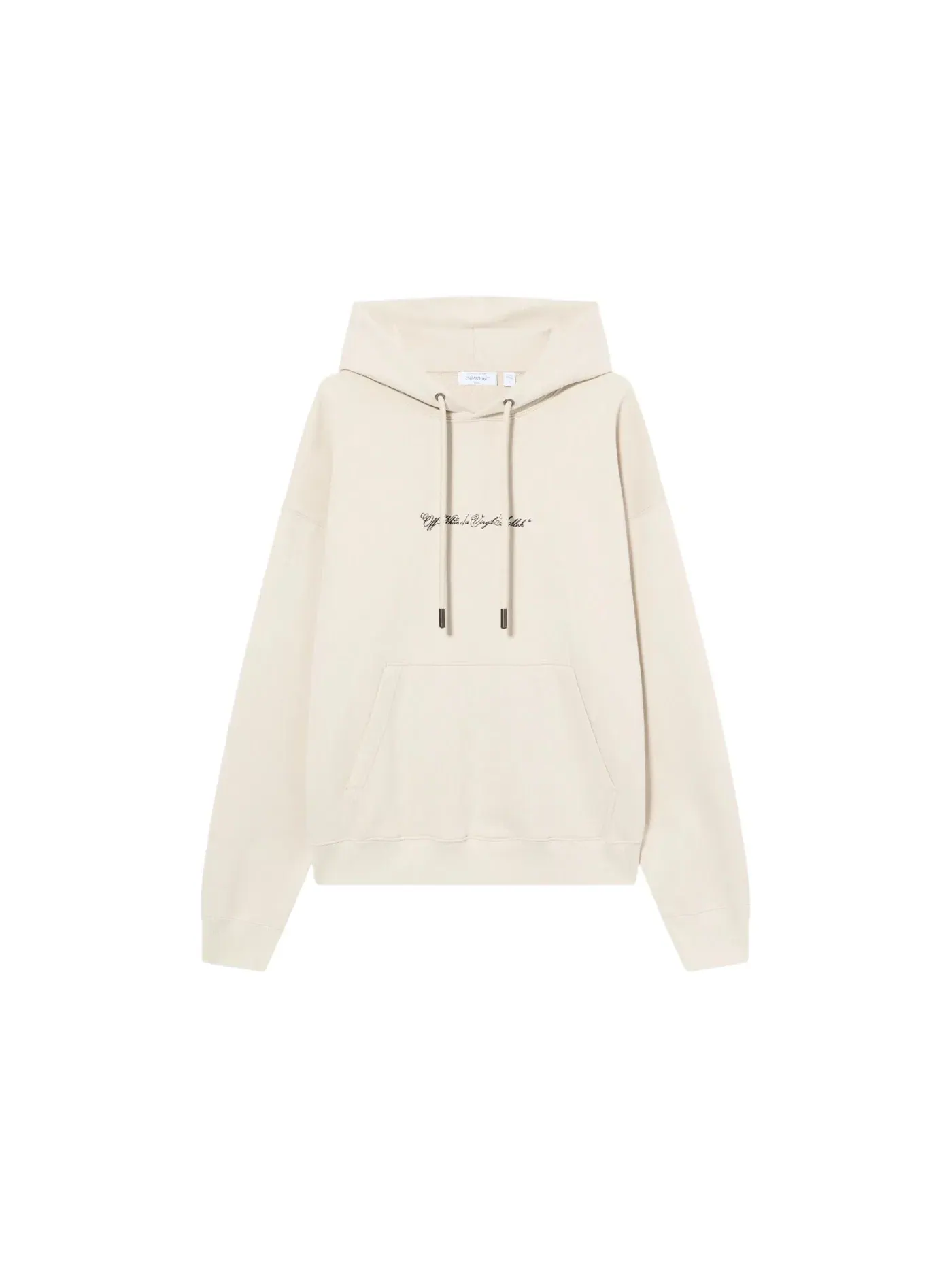 Мужской худи с принтом Script Arrow Diagonal Skate Hoodie OFF-WHITE — изображение 1 из 1, серый
