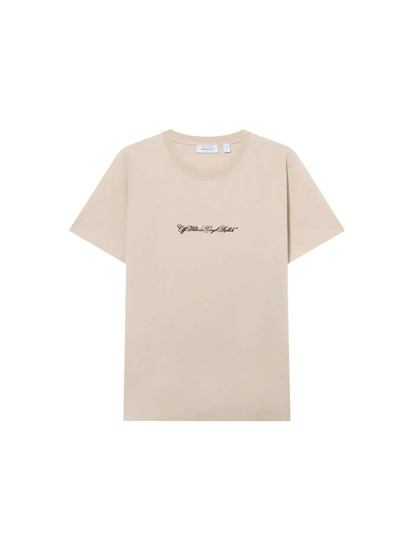 Мужская футболка с принтом Script Arrow Slim OFF-WHITE — изображение 1 из 1, серый