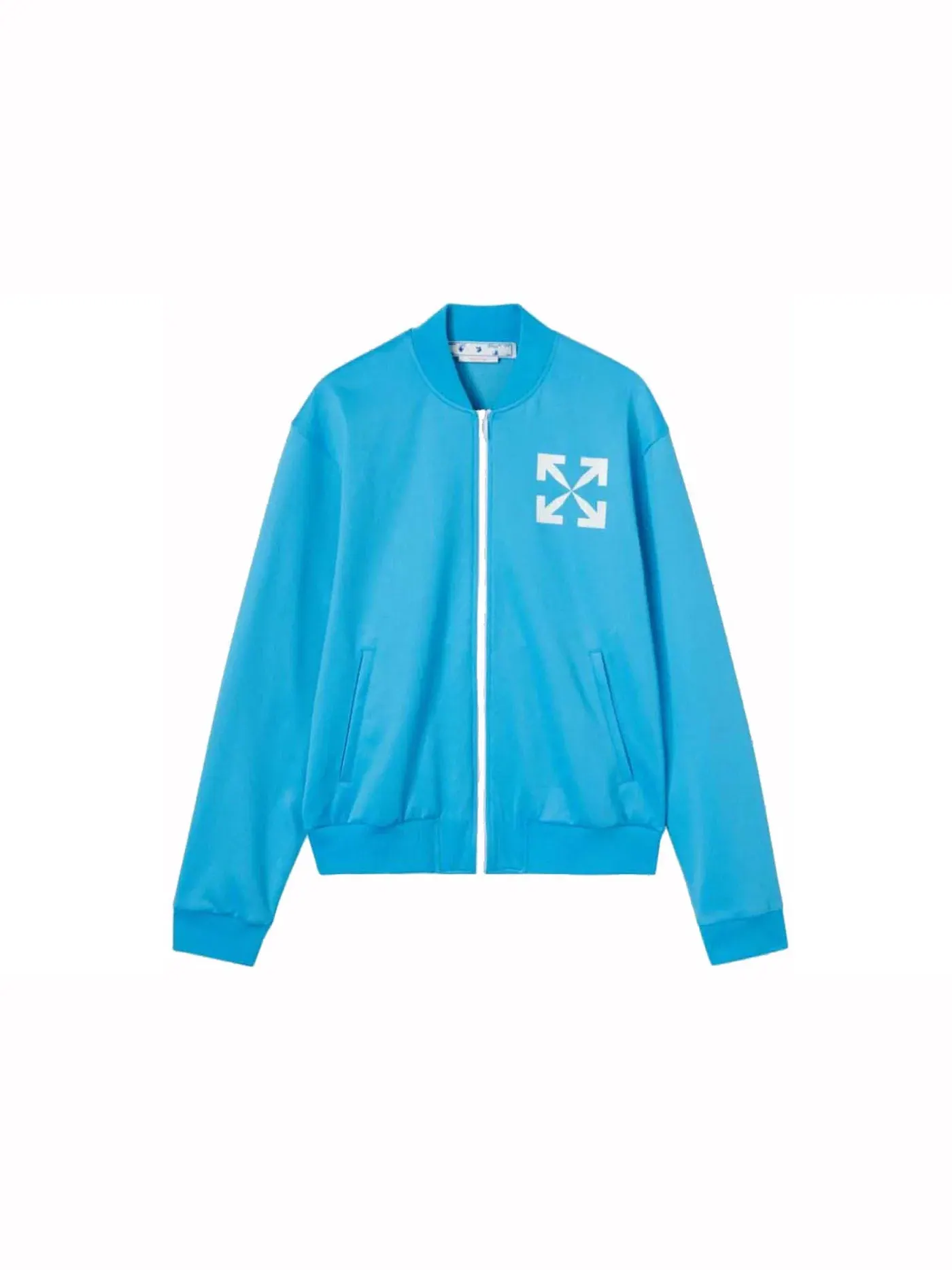 Мужская куртка с длинным рукавом Single Arrow Slim Fit Track Jacket OFF-WHITE — изображение 1 из 2, голубой синий