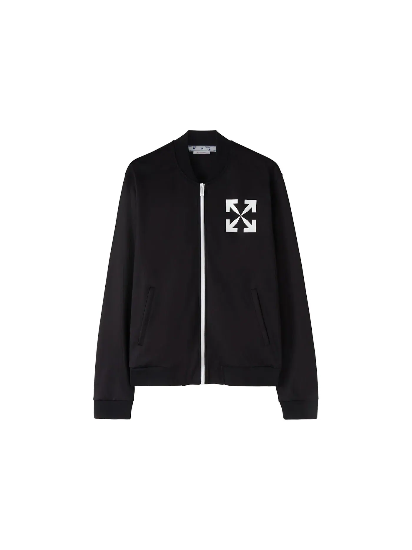 Мужская куртка-ветровка с принтом OFF-WHITE — изображение 1 из 2, черный/белый