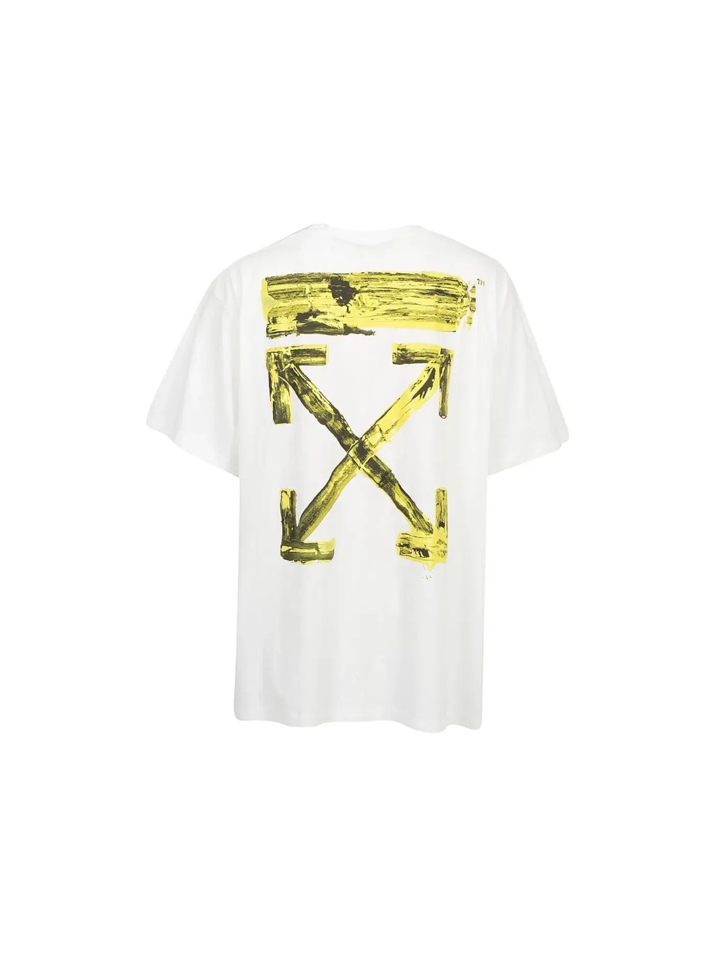 Мужская футболка с принтом Arrows OFF-WHITE — изображение 2 из 3, белый/желтый