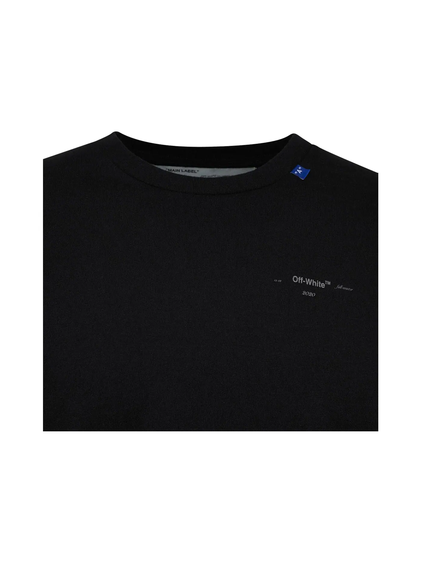 Мужская футболка Slim Fit Backbone OFF-WHITE — изображение 3 из 3, черный/серебристый