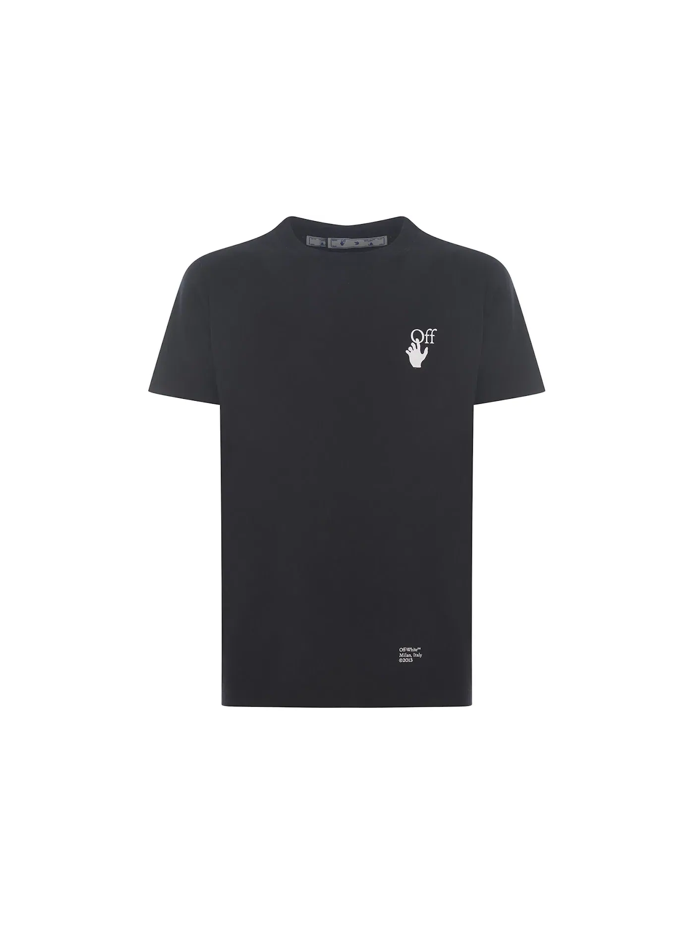 Мужская футболка Slim Fit с принтом Caravaggio Saint Jerome Writing Arrows OFF-WHITE — изображение 1 из 2, черный