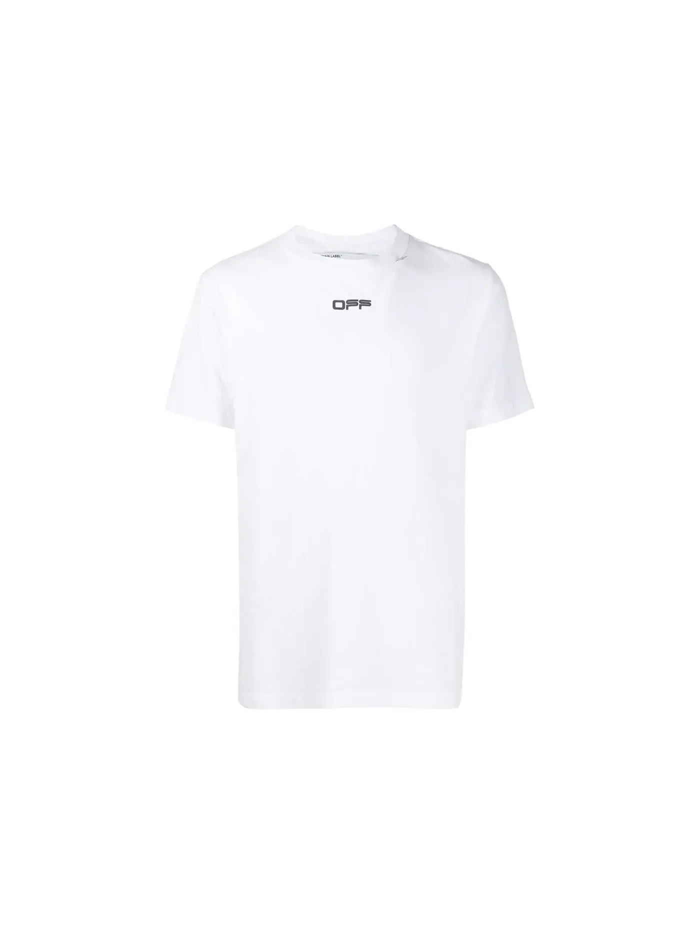 Мужская футболка с принтом OFF-WHITE Slim Fit Caravaggio Square — изображение 1 из 2, белый черный