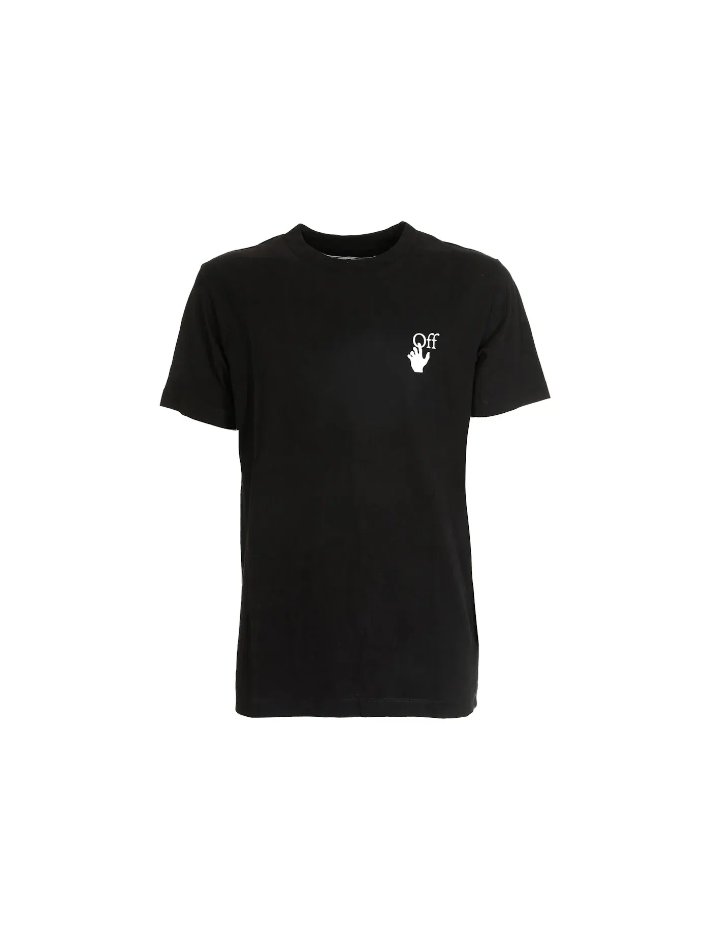 Мужская футболка с принтом Slim Fit Cut Here Arrows OFF-WHITE — изображение 1 из 2, черный