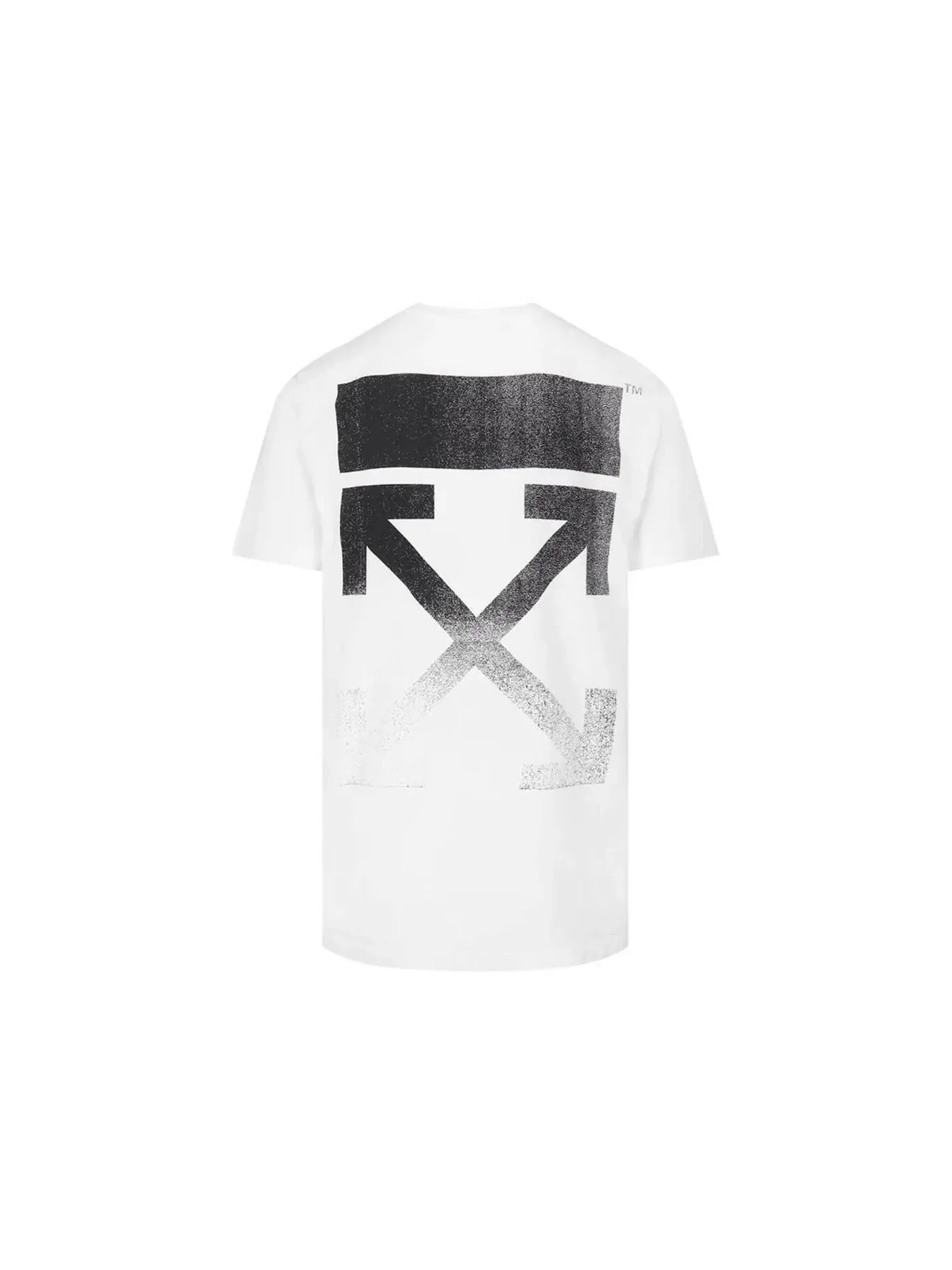 Мужская футболка с принтом Degrade Arrows OFF-WHITE — изображение 2 из 2, белый