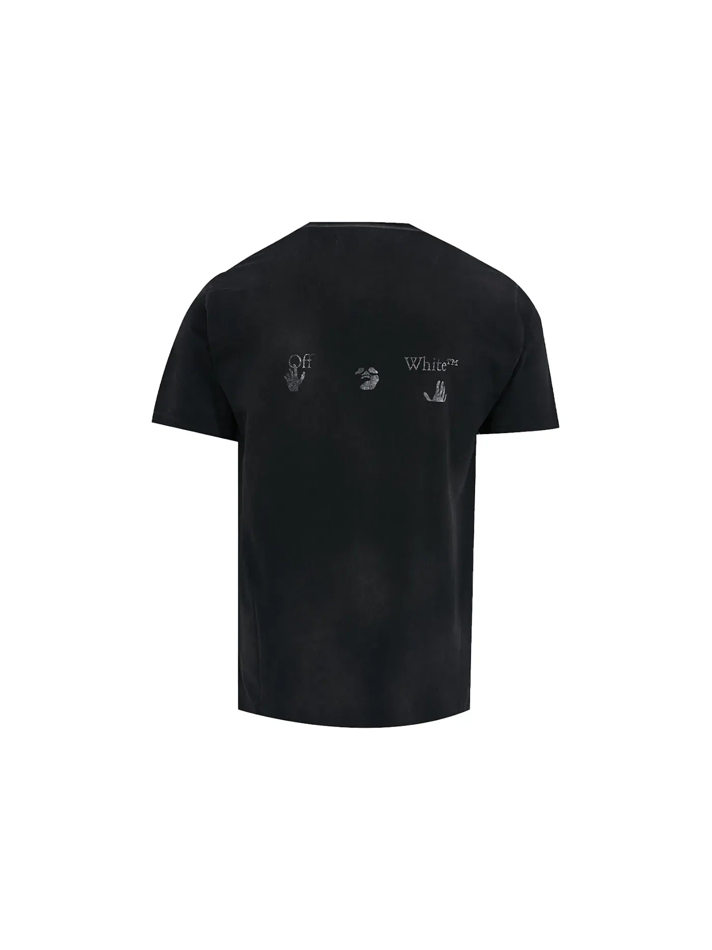 Мужская футболка с принтом T-Shirt OFF-WHITE — изображение 2 из 2, черный