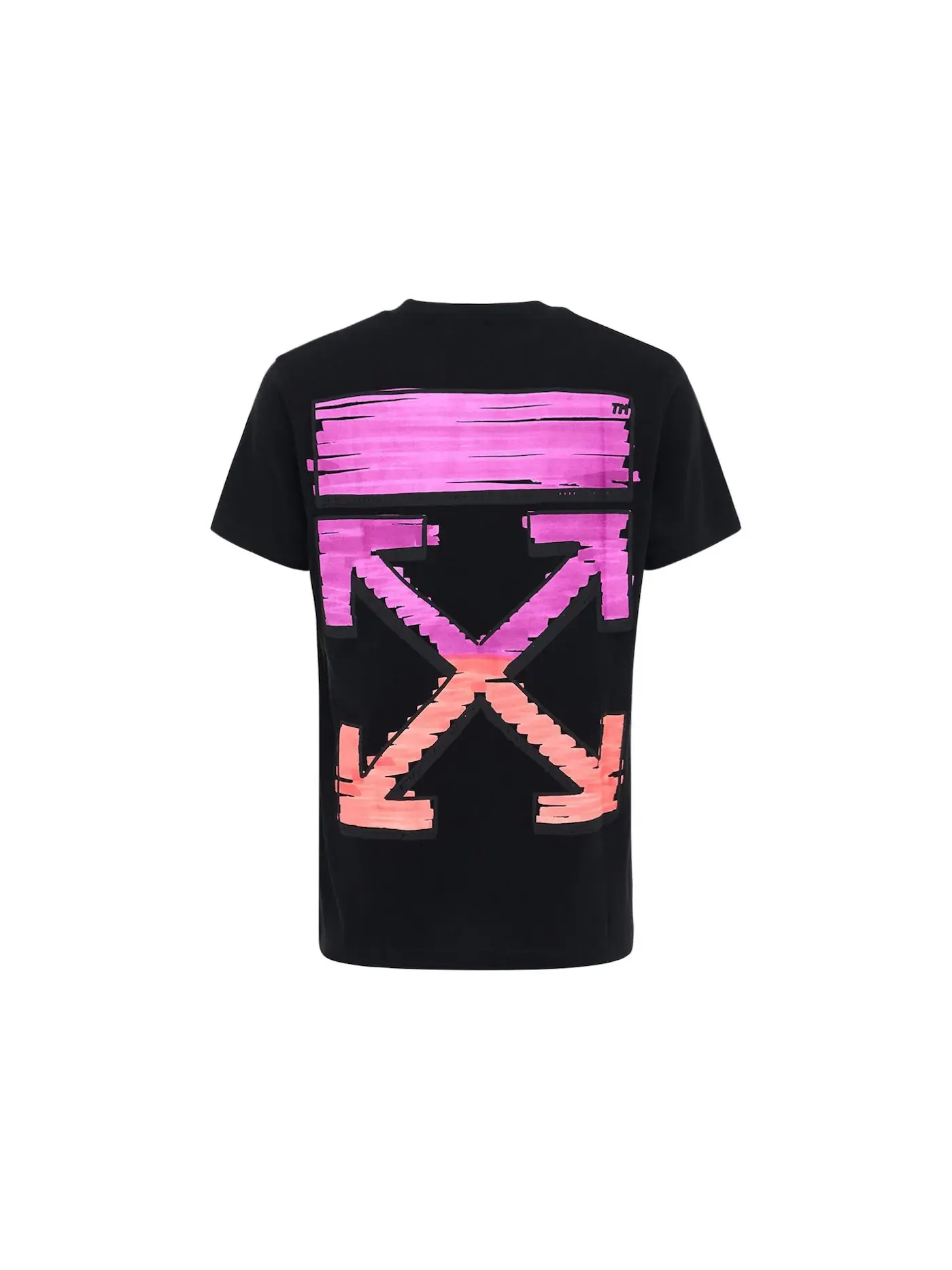 Мужская футболка Slim Fit с принтом Arrow T-shirt OFF-WHITE — изображение 2 из 2, черный
