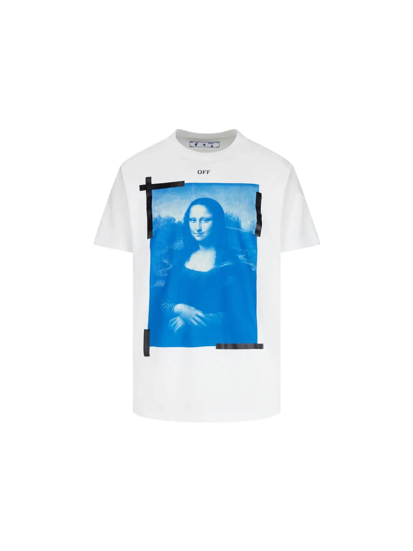 Мужская футболка с принтом Mona Lisa OFF-WHITE — изображение 1 из 2, белый