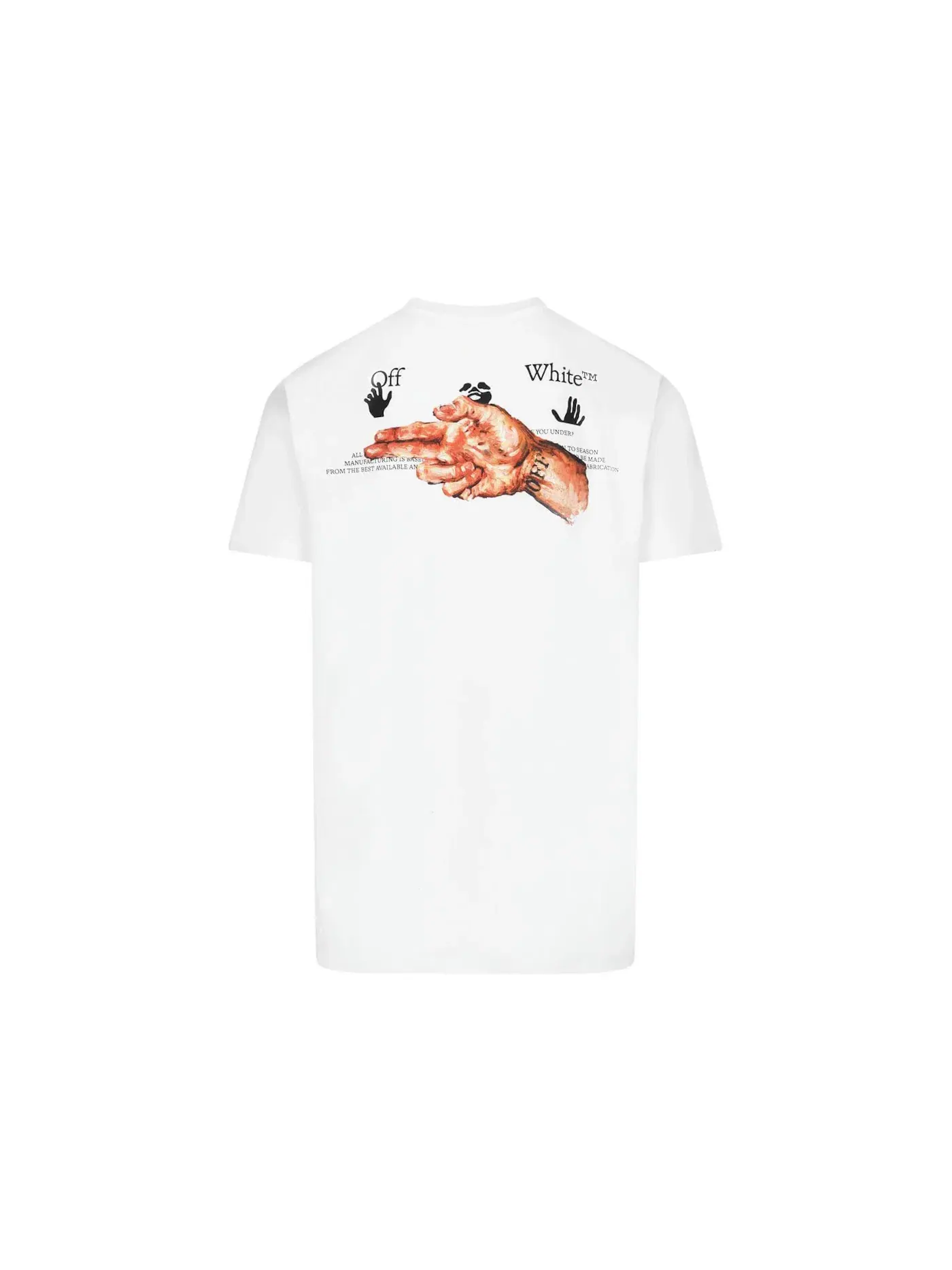 Мужская футболка Slim Fit Pascal OFF-WHITE — изображение 2 из 2, белый