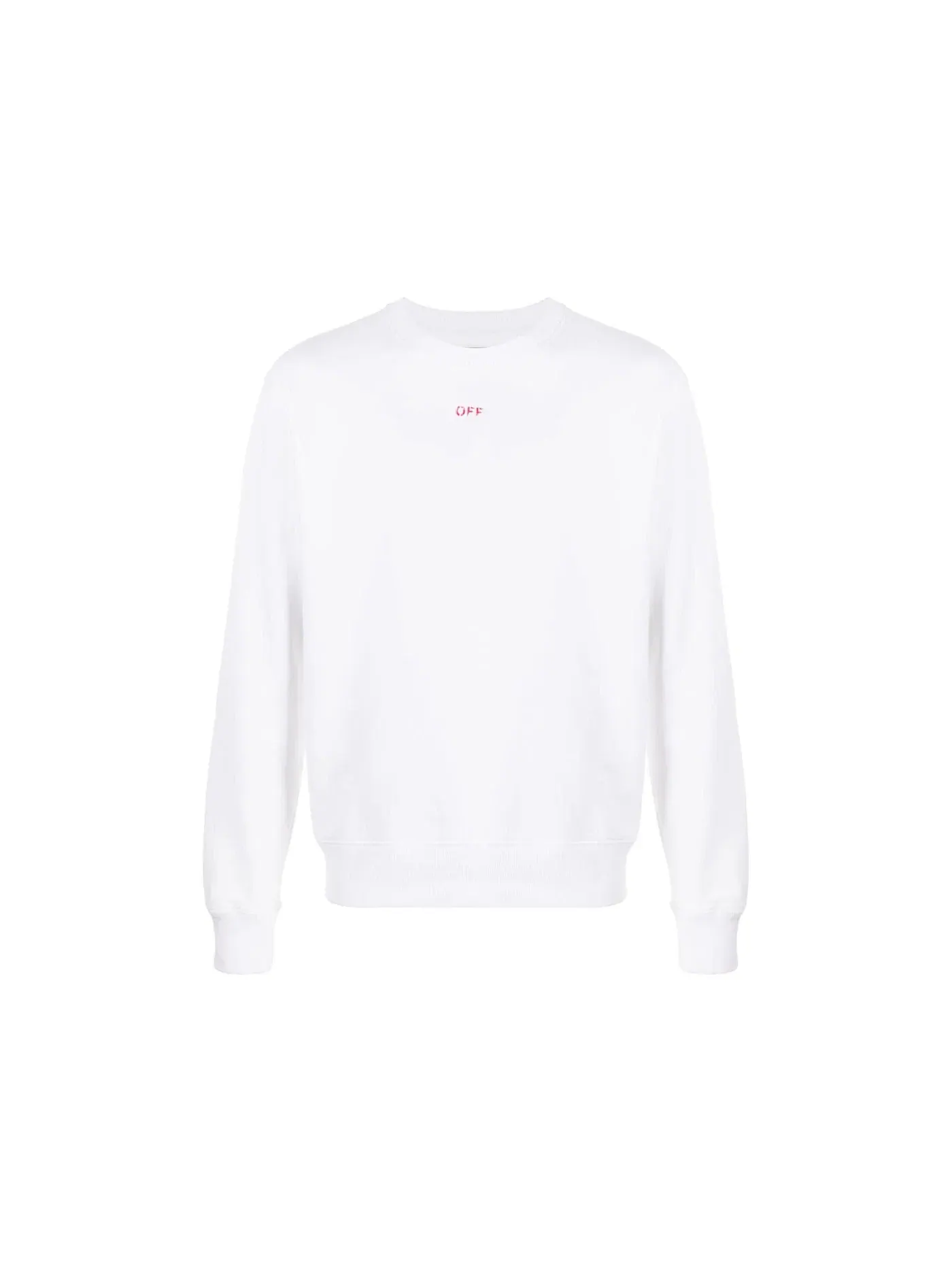 Мужской свитшот с принтом Slim Fit Stencil OFF-WHITE — изображение 1 из 2, белый/красный