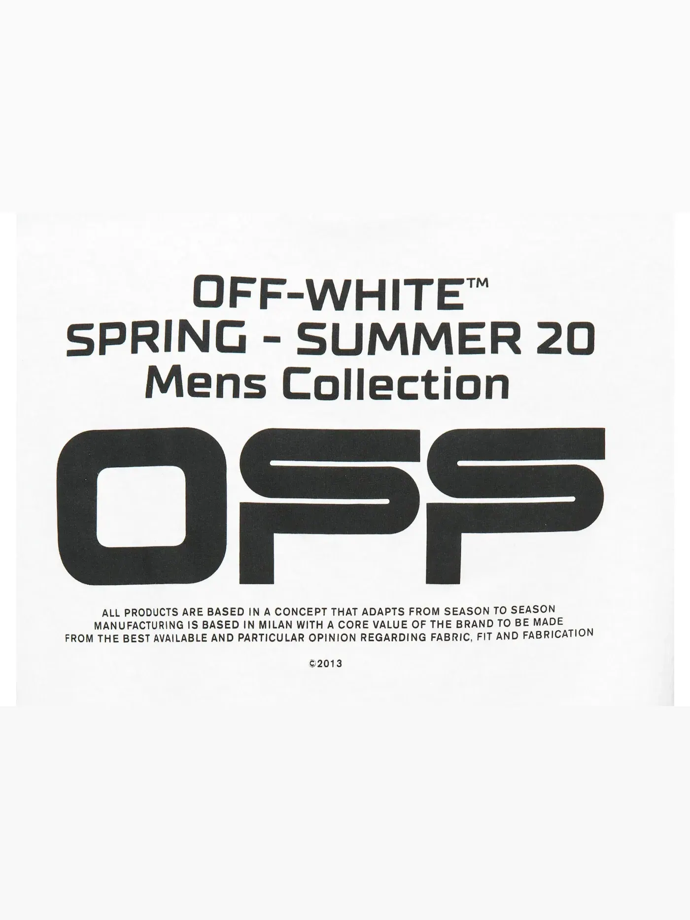 Мужская футболка Slim Fit с принтом Wavy Line OFF-WHITE — изображение 3 из 3, белый/черный