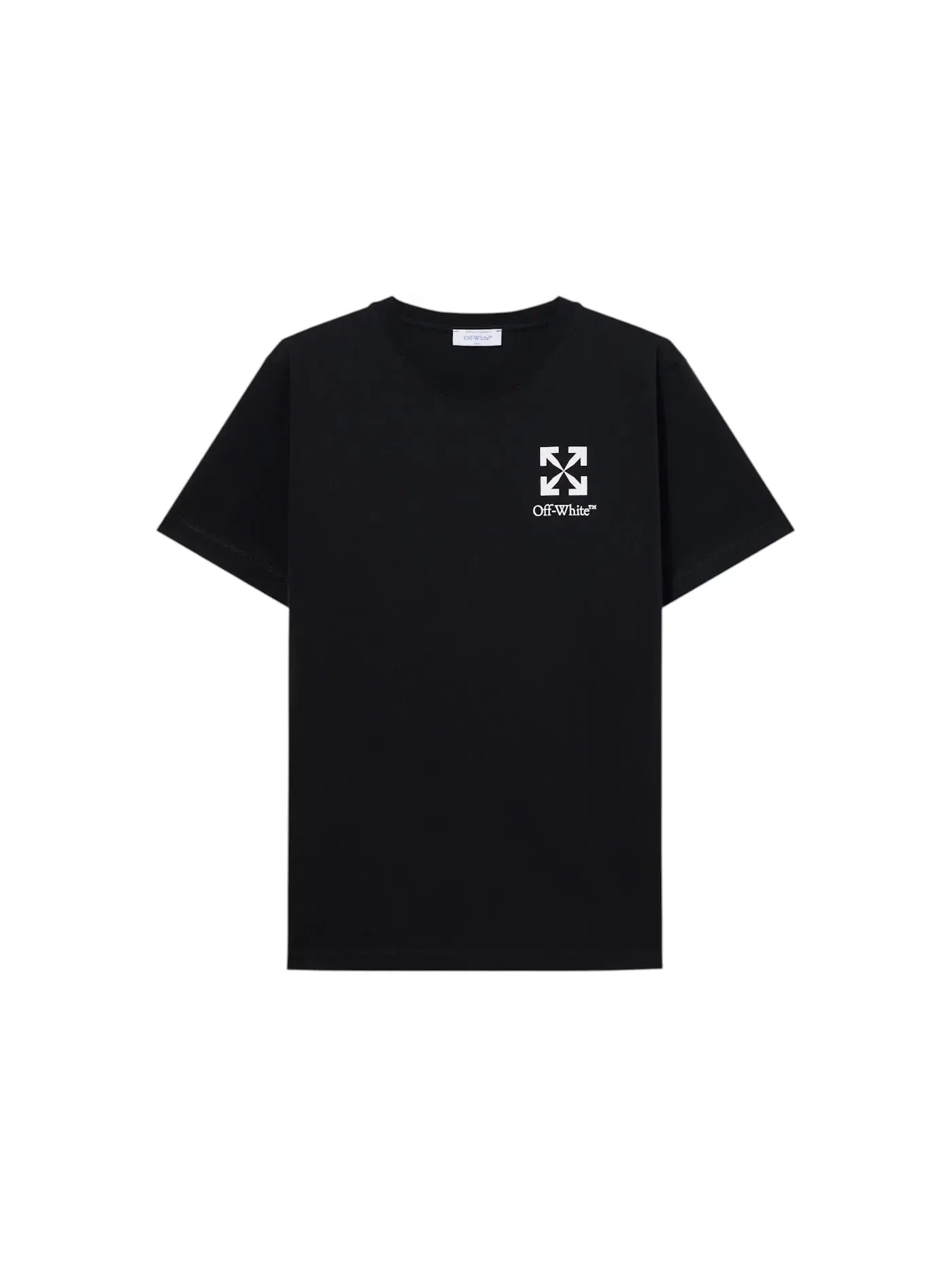 Мужская футболка с принтом Small Arrow Slim T-shirt OFF-WHITE — изображение 1 из 1, черный
