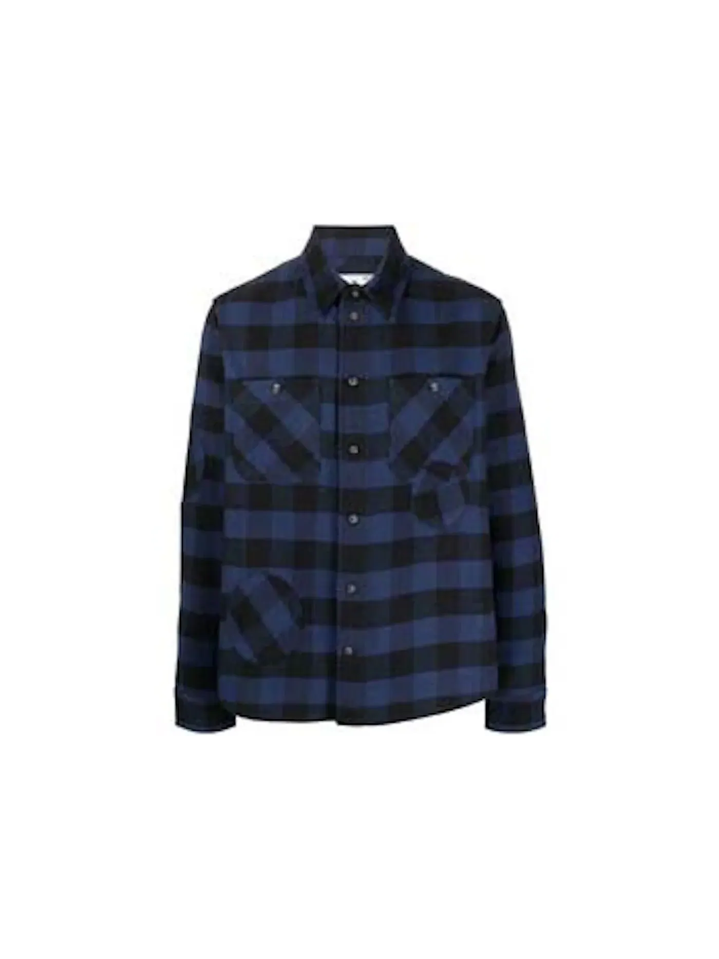 Мужская рубашка из фланели Special Flannel Shirt OFF-WHITE — изображение 1 из 1, синий/черный