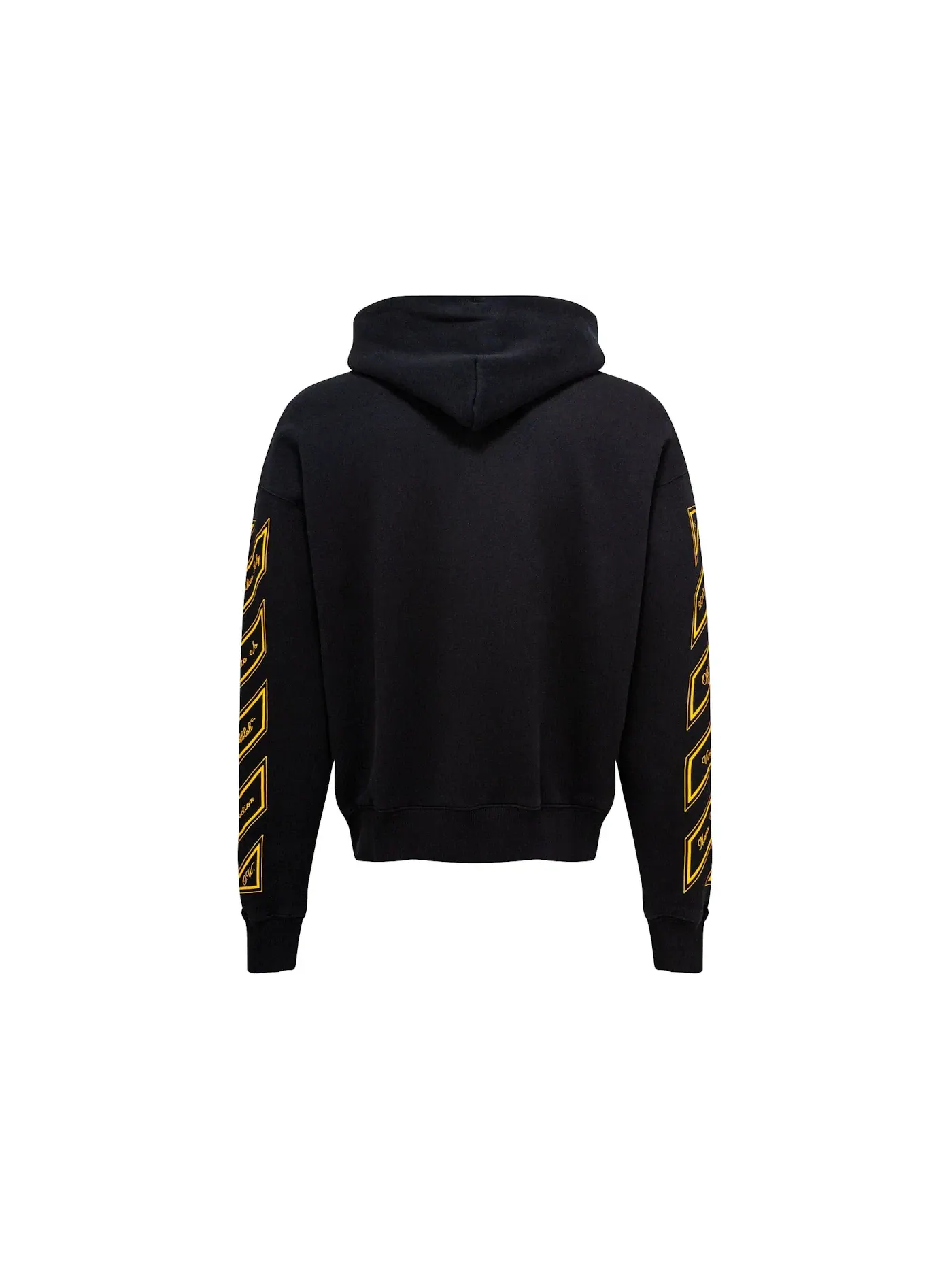 Мужской худи с принтом OFF-WHITE Hoodie — изображение 2 из 2, черный