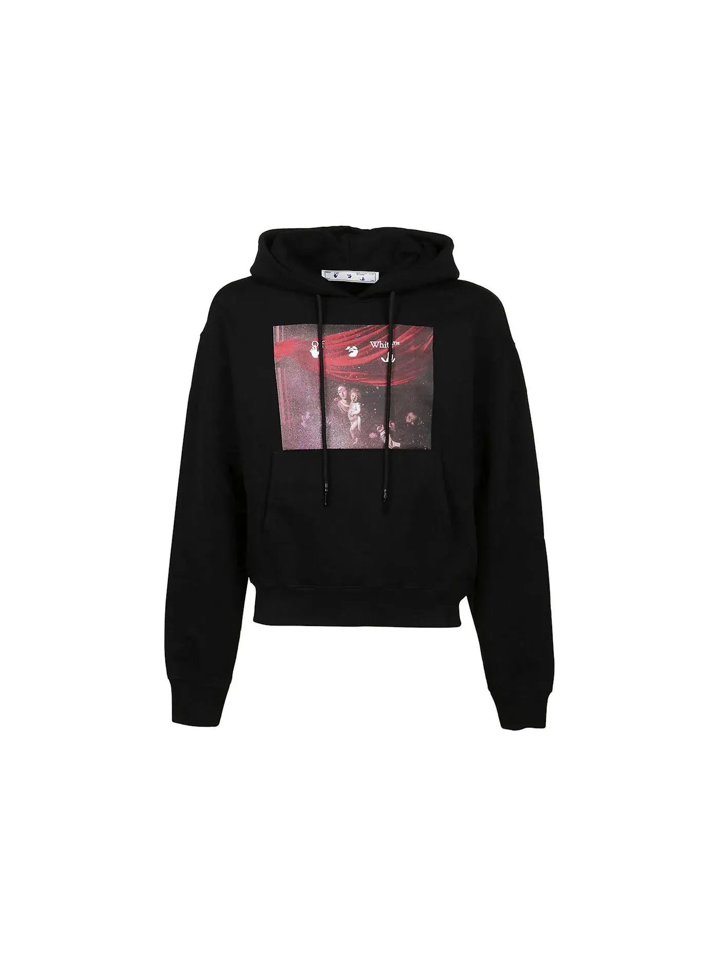 Мужской худи с принтом Spray Caravaggio OFF-WHITE — изображение 1 из 2, черный