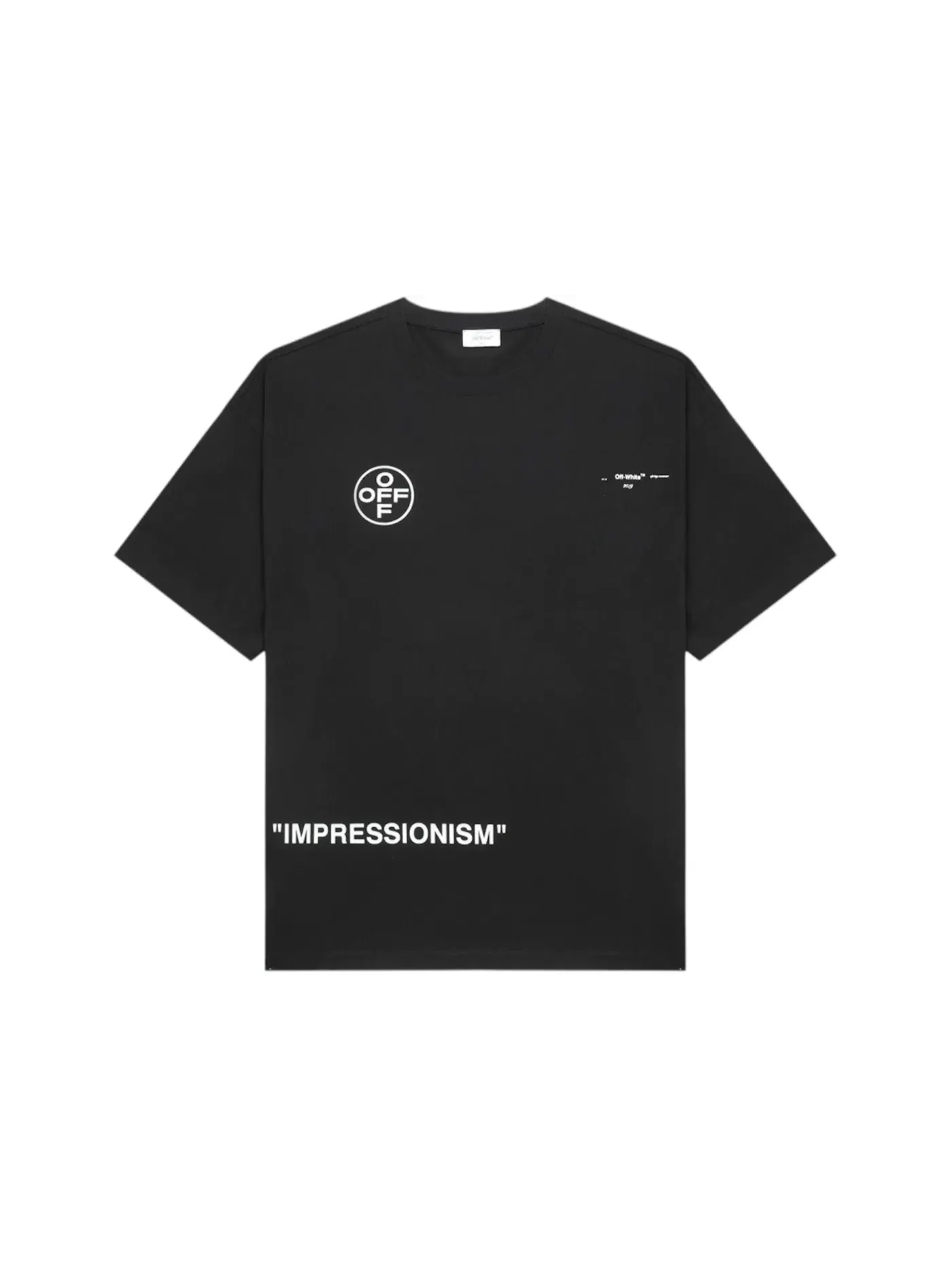Мужская футболка с принтом OFF-WHITE T-shirt (SS26) — изображение 1 из 2, черный/розовый