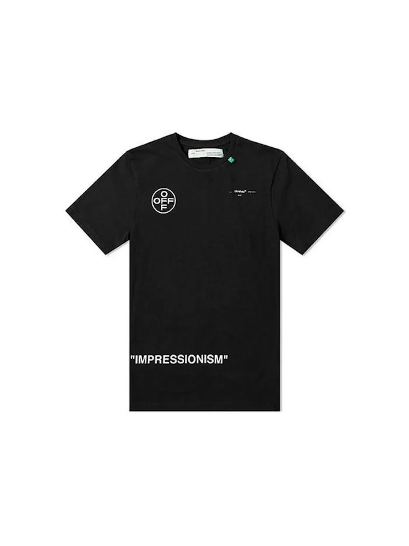 Мужская футболка с принтом OFF-WHITE Tee — изображение 1 из 2, черный
