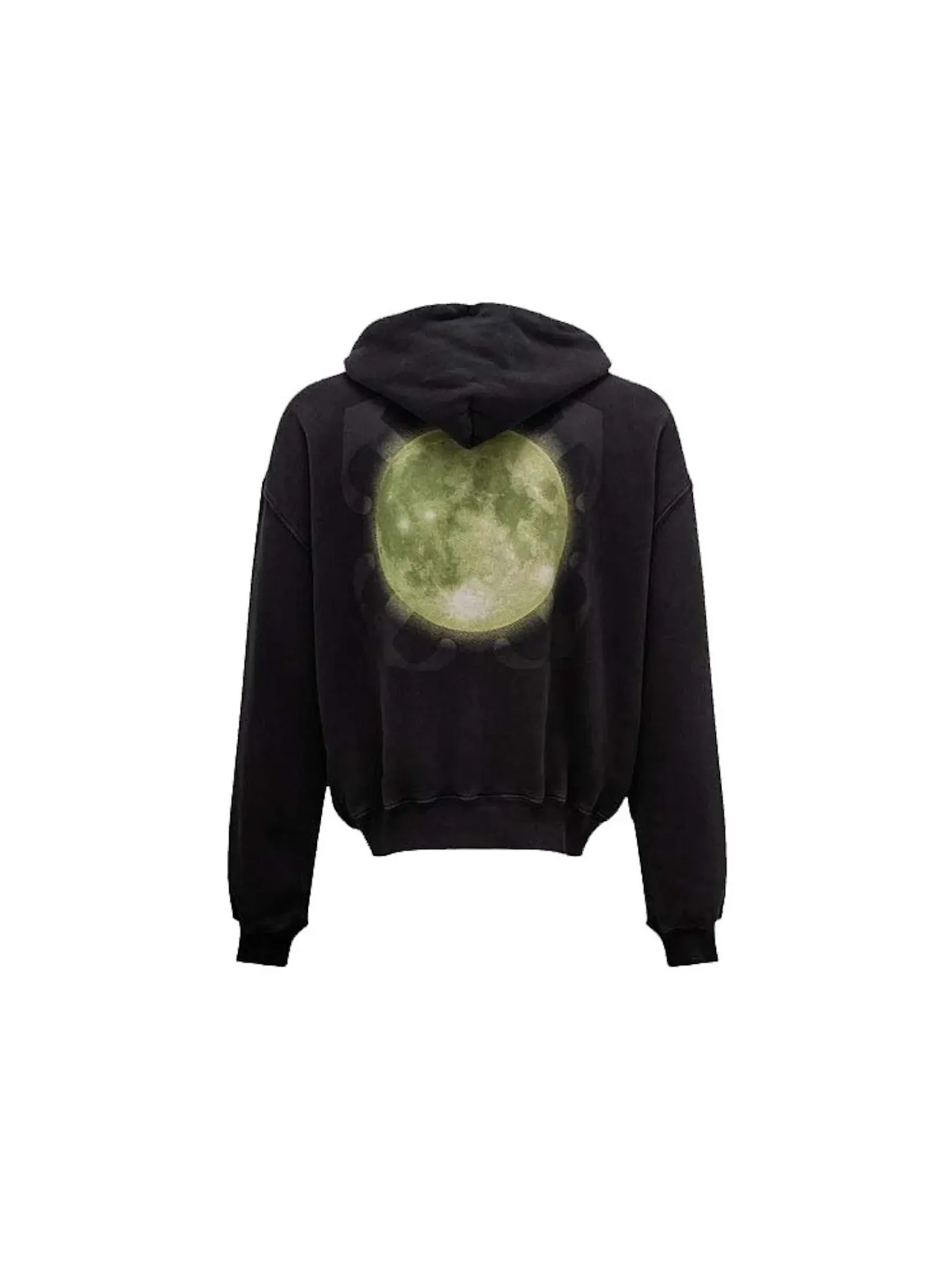 Мужская худи с принтом Super Moon OFF-WHITE — изображение 2 из 2, черный