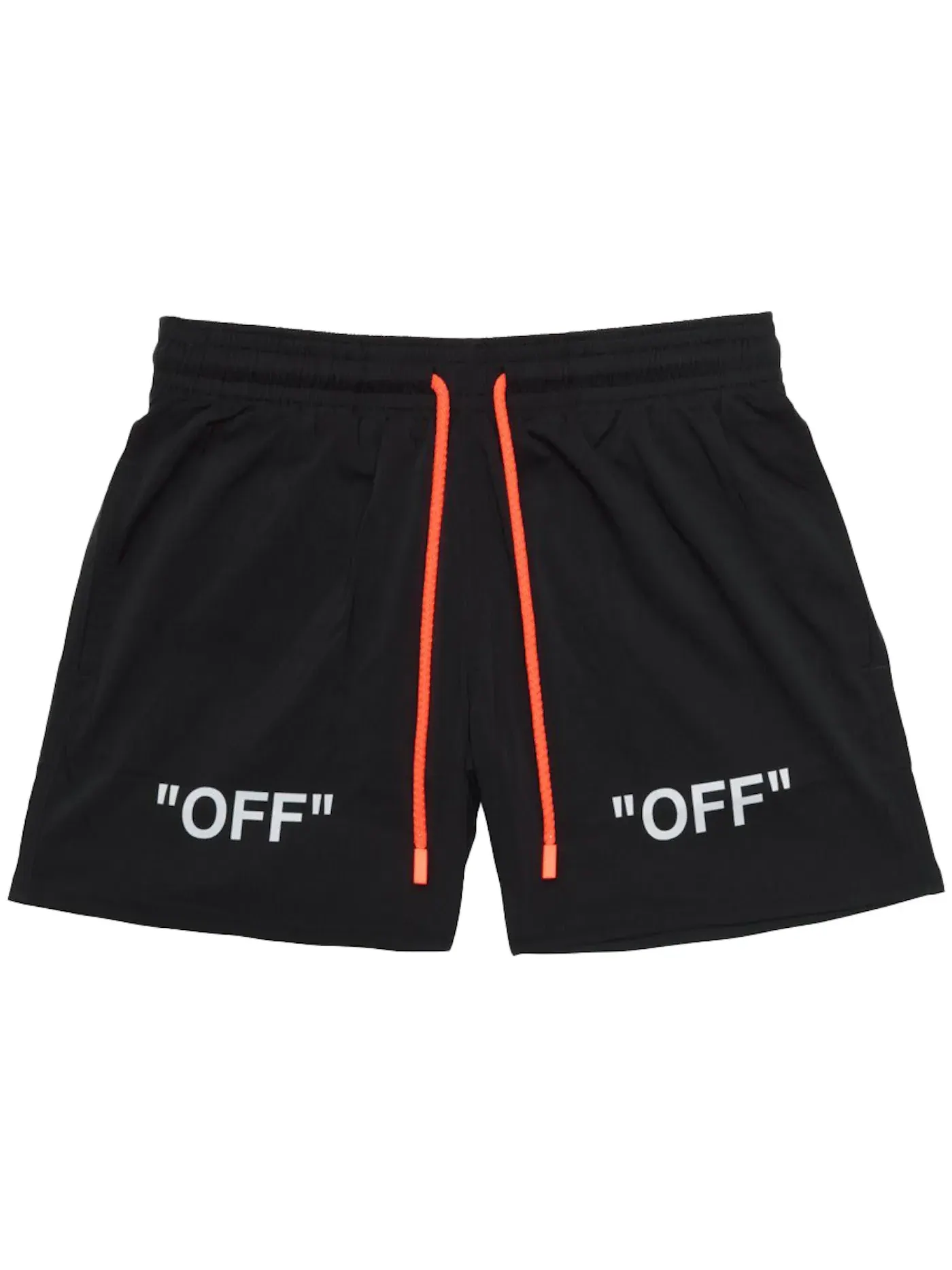 Мужские шорты для плавания с принтом OFF-WHITE — изображение 1 из 3, черный/белый