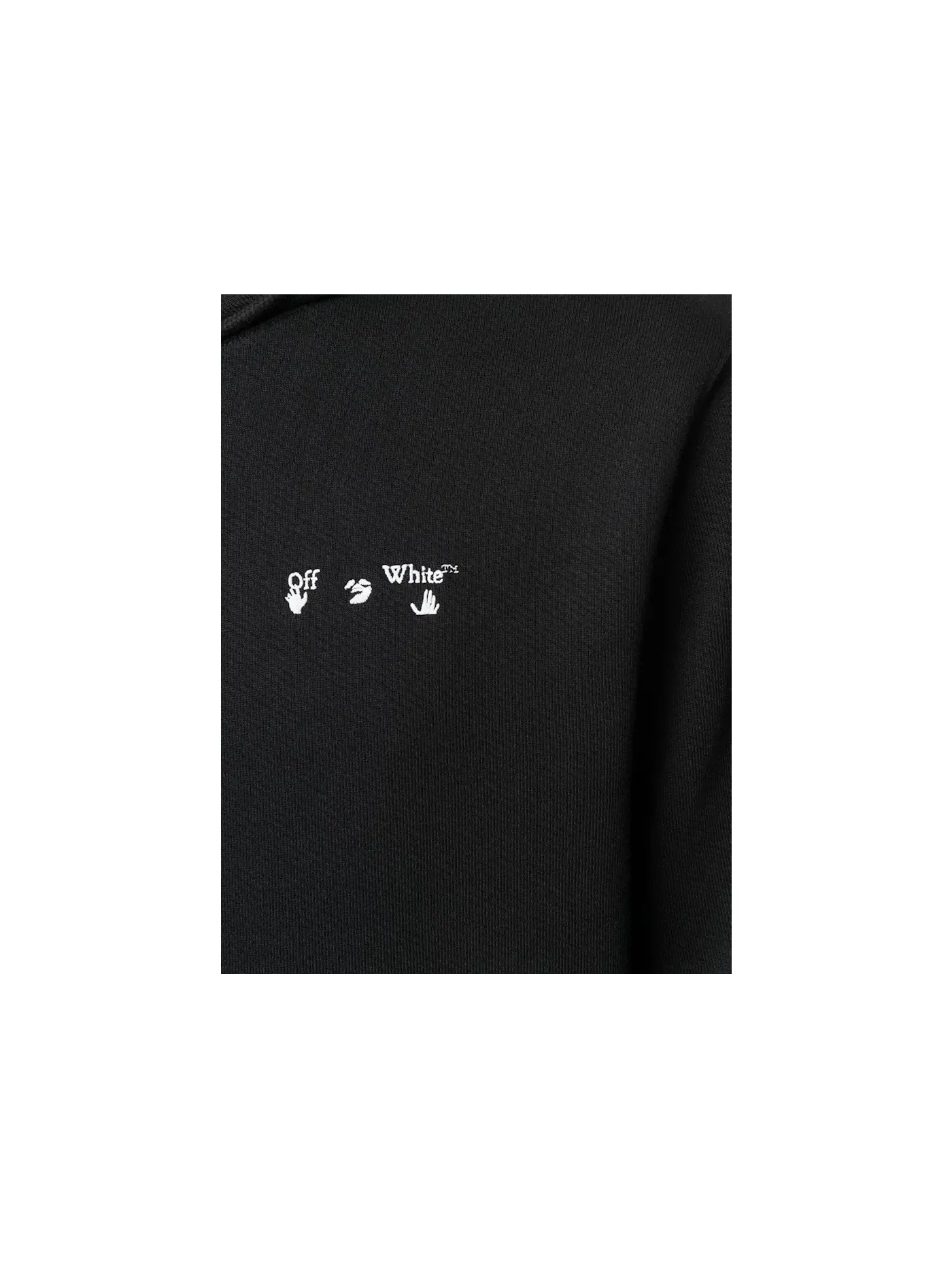 Мужской худи с принтом Swimming Man Logo OFF-WHITE — изображение 2 из 2, черный