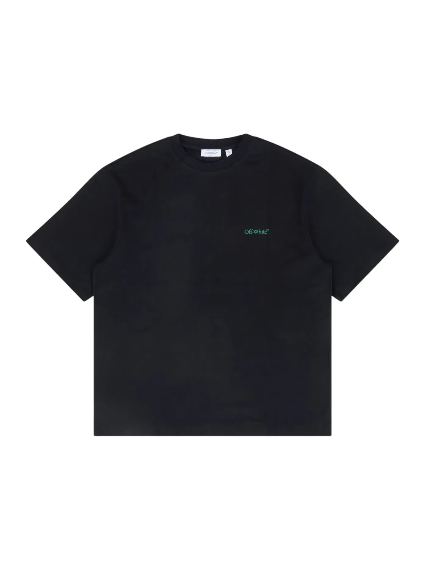 Мужская футболка с принтом Tee OFF-WHITE — изображение 2 из 2, черный