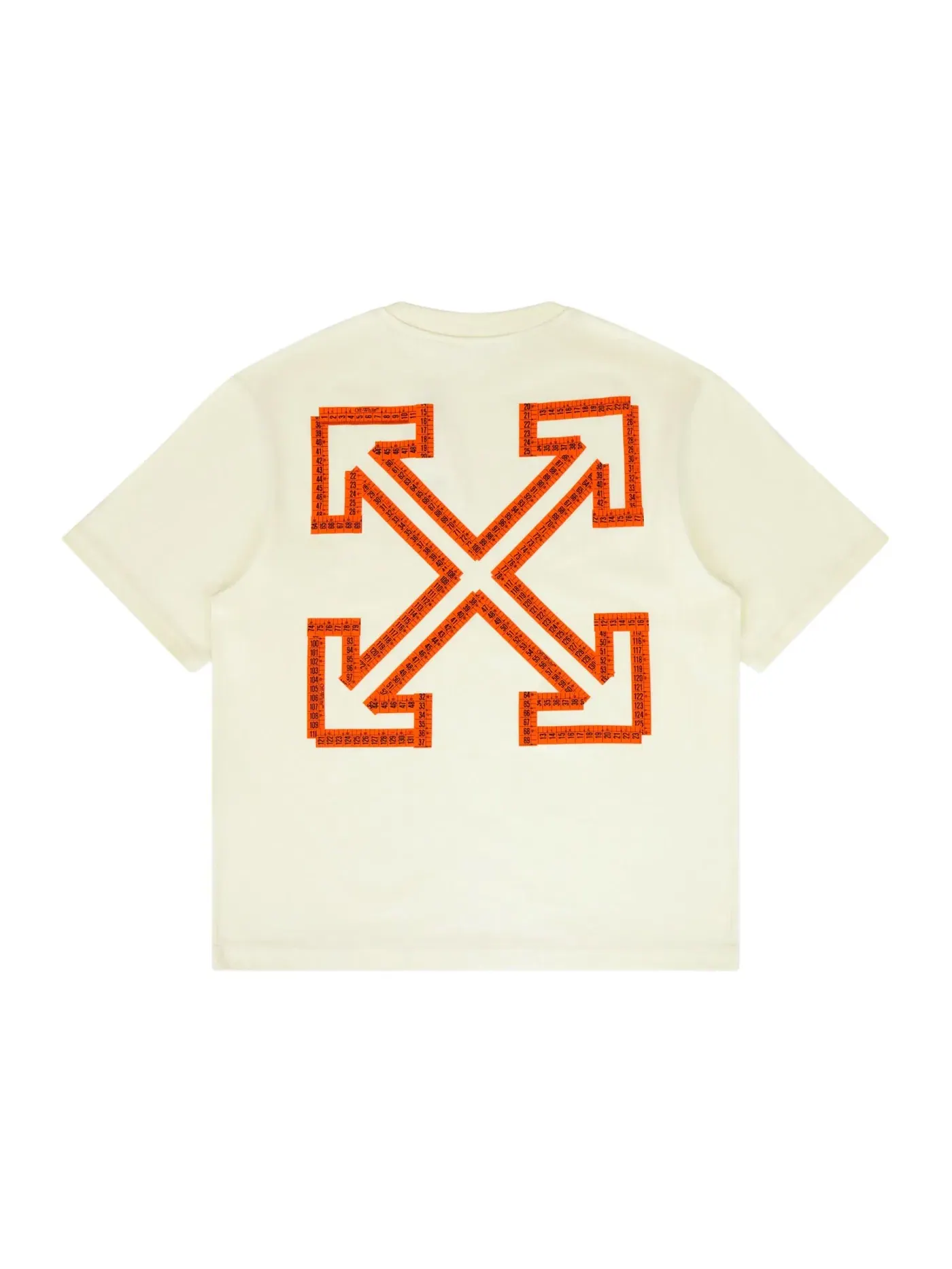 Мужская футболка с длинным рукавом Tape Arrow Skate Fit Tee OFF-WHITE — изображение 1 из 2, ваниль