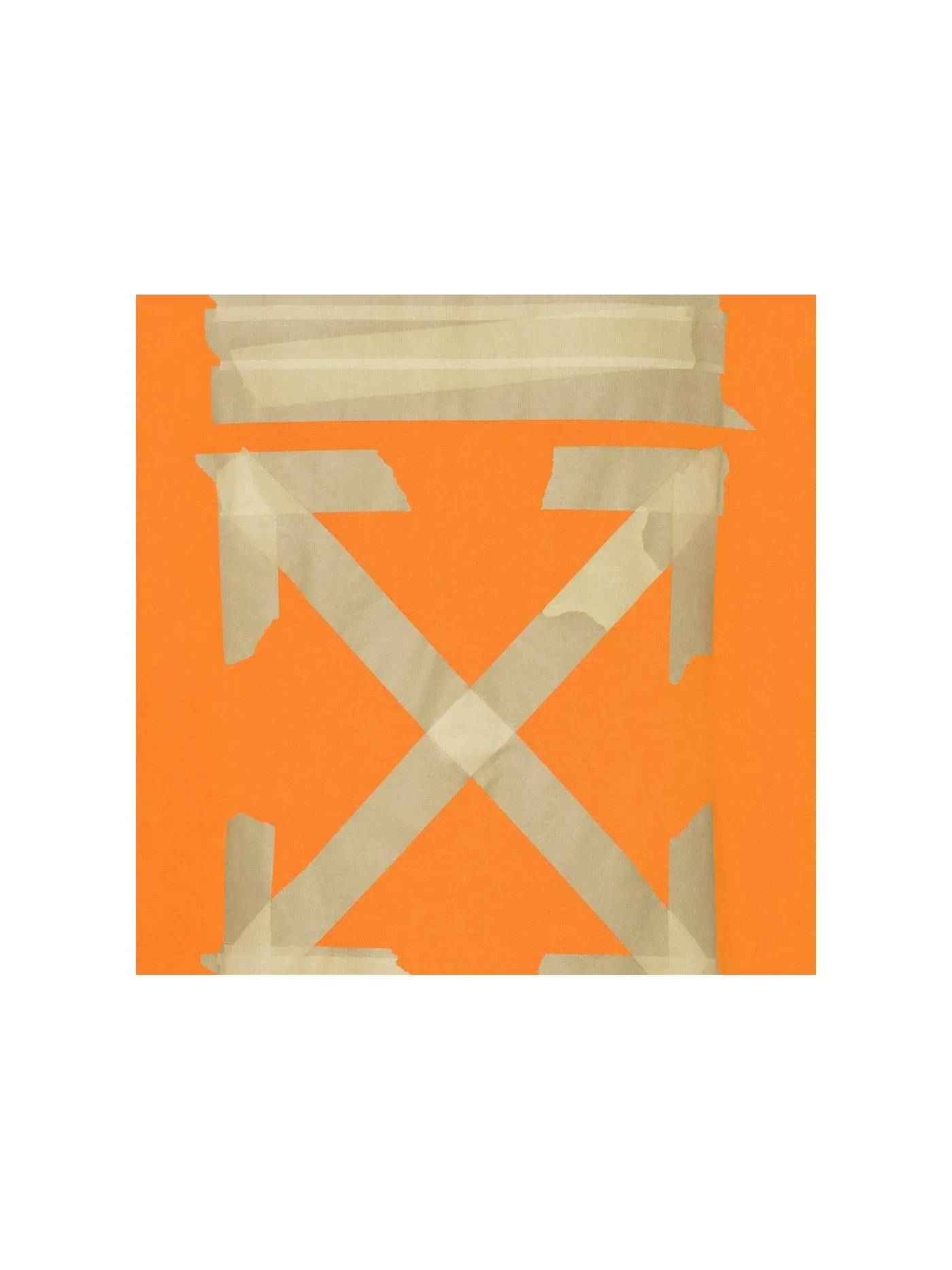 Мужской худи с принтом Tape Diag Arrows OFF-WHITE — изображение 3 из 3, оранжевый/бежевый