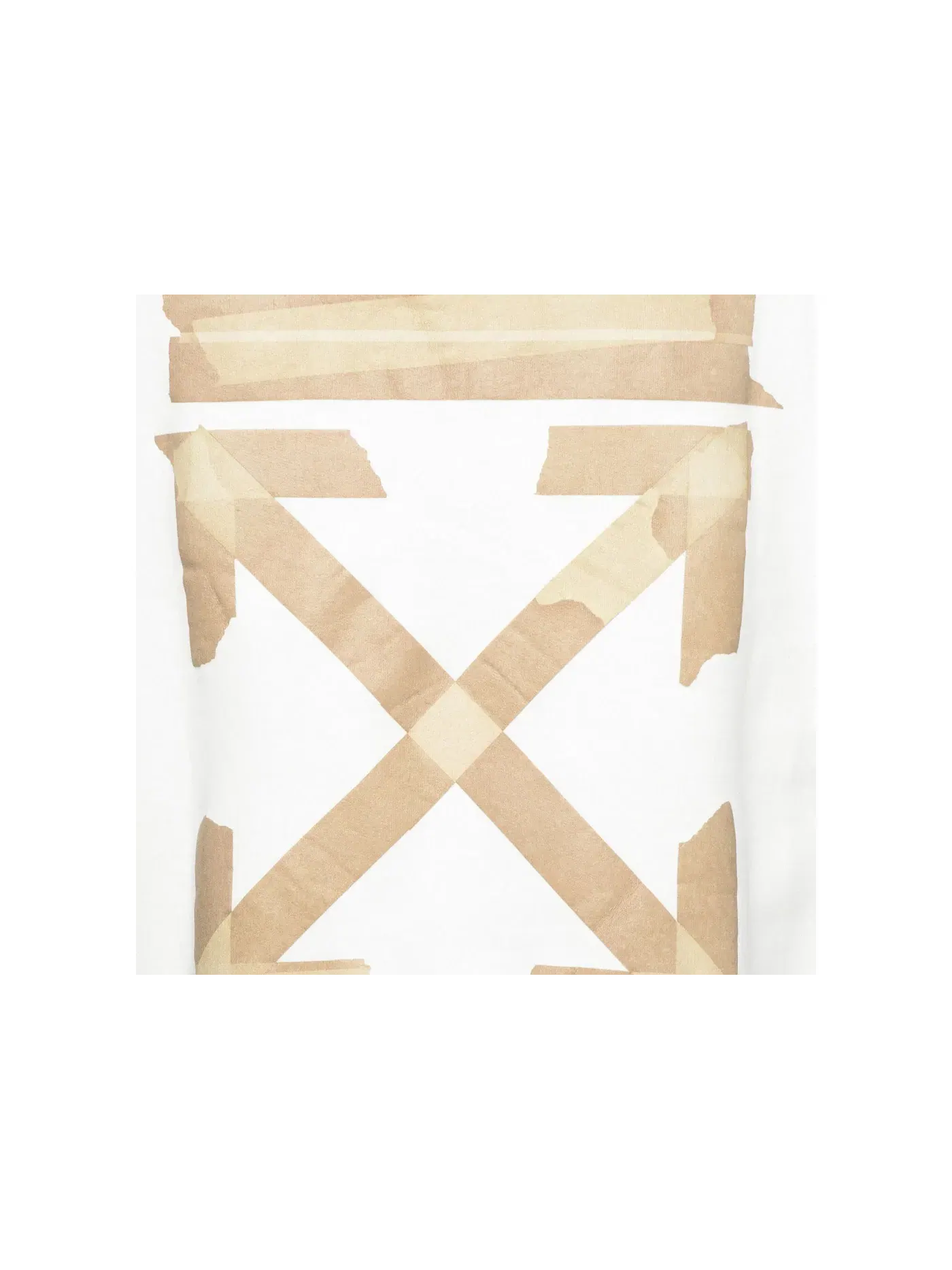 Мужской свитшот с принтом Tape Diag Arrows OFF-WHITE — изображение 3 из 3, белый/бежевый