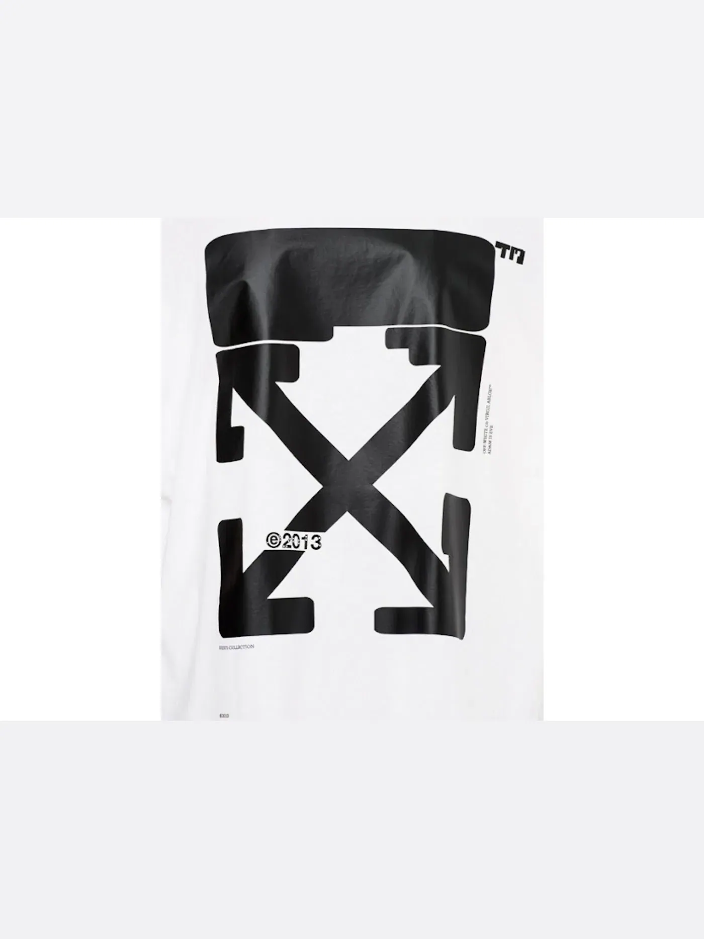 Мужская футболка с принтом Tech Marker OFF-WHITE — изображение 2 из 2, белый