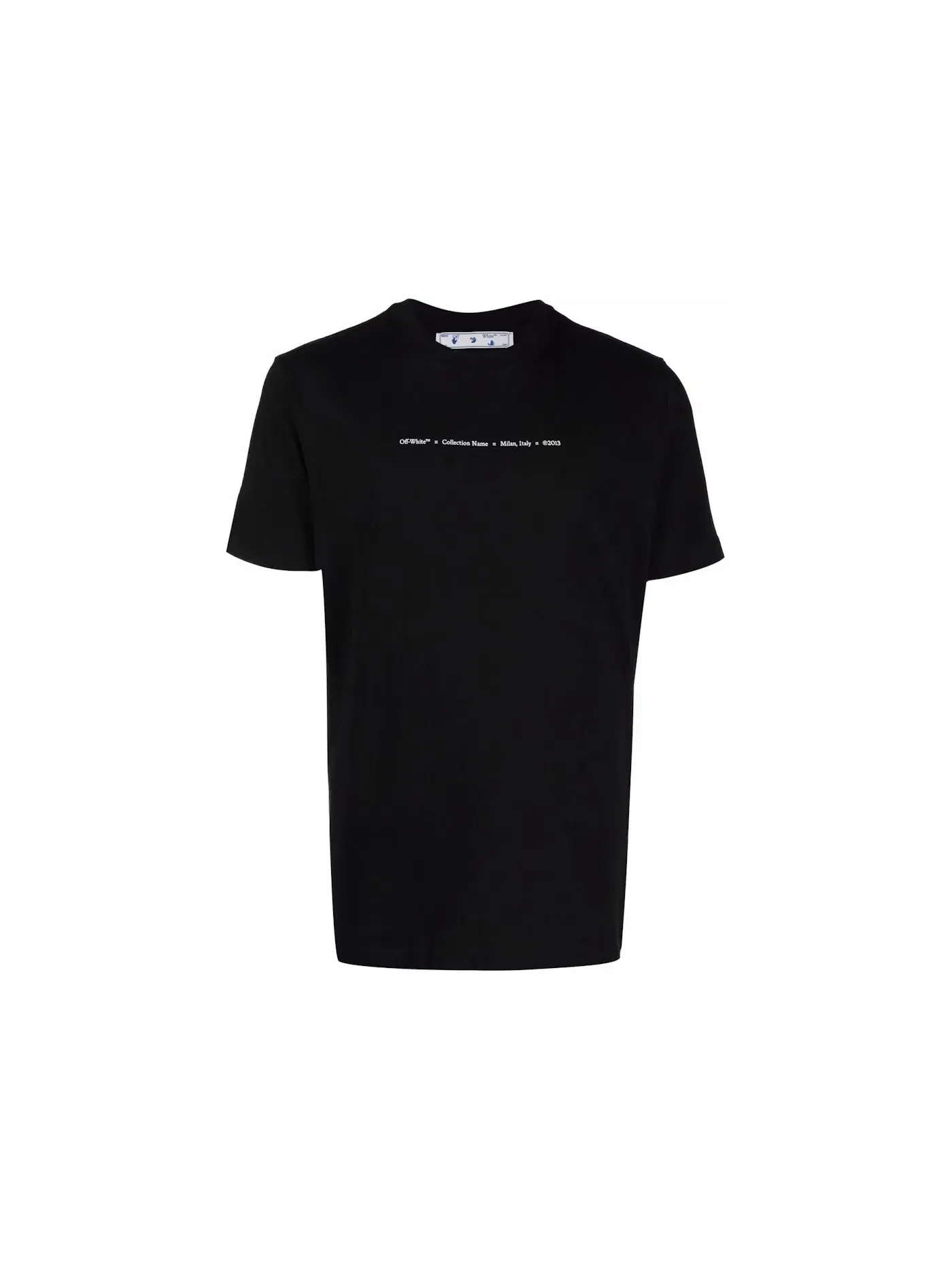 Мужская футболка с принтом Tornado Arrow Slim Fit OFF-WHITE — изображение 1 из 2, черный