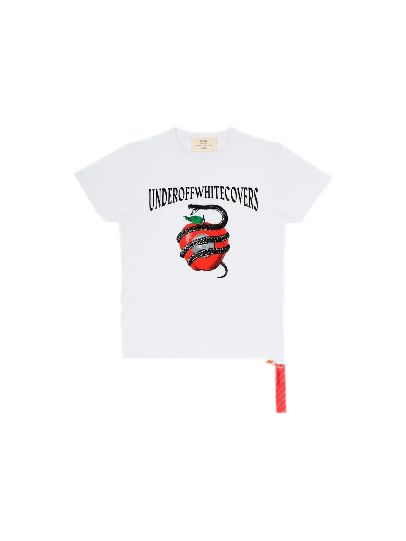 Мужская футболка с принтом Undercover Apple OFF-WHITE — изображение 1 из 2, белый/мульти